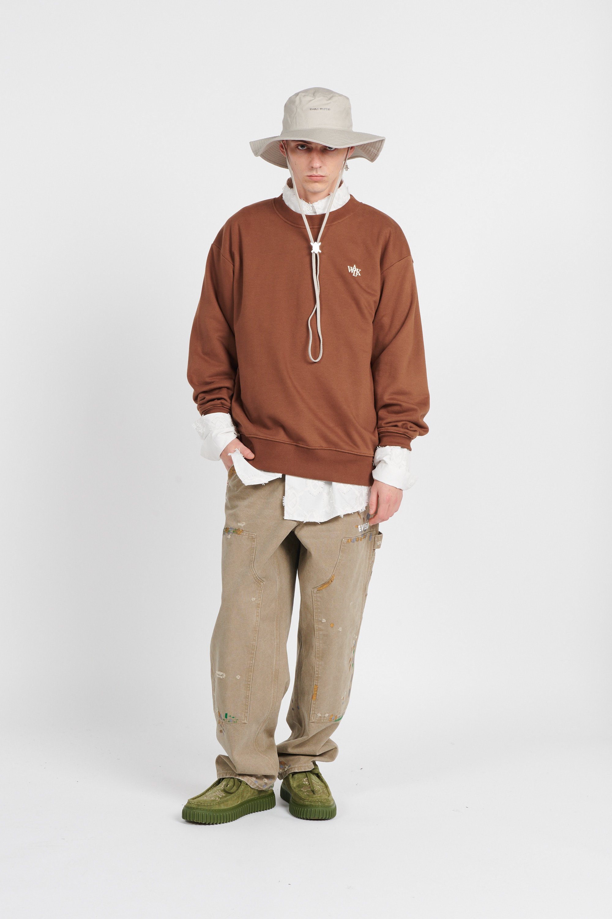 Sweatshirt WALK IN PARIS Marron