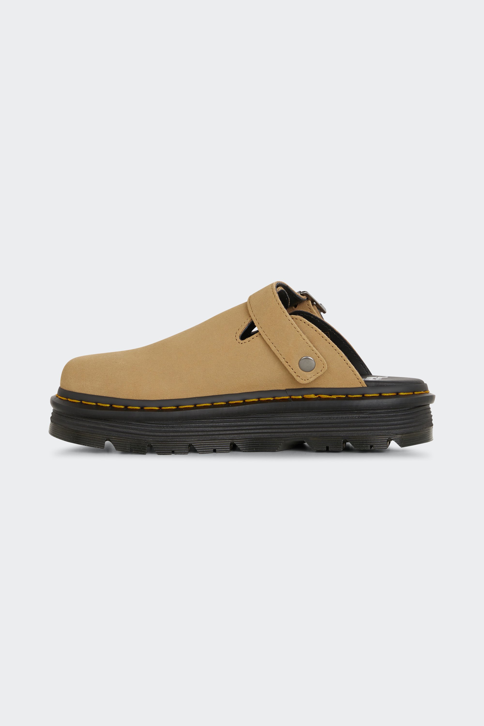 Flat furry sheepskin sandals | Beige by DR. MARTENS Flat furry sheepskin sandals Beige