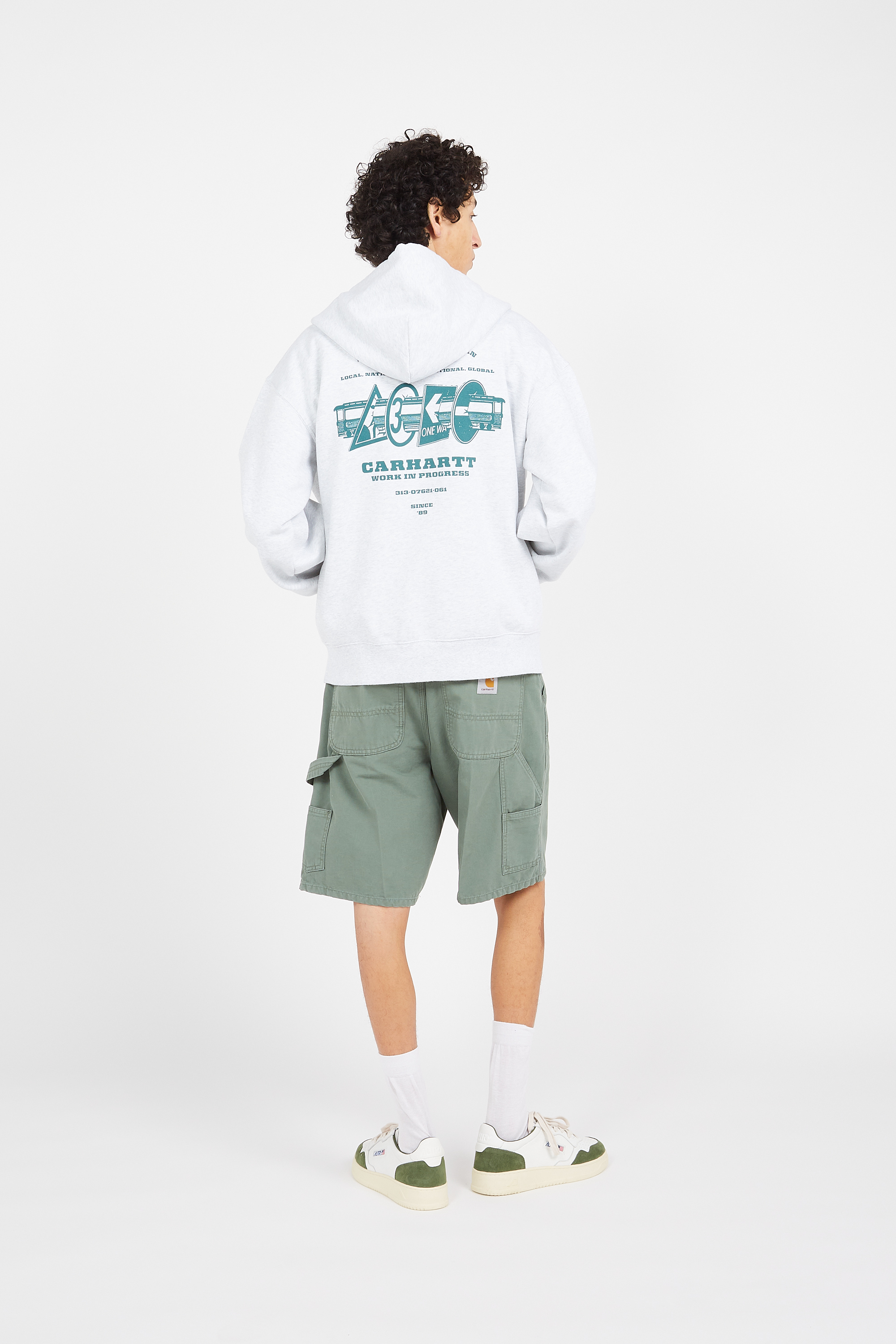 Hoodie zippé Gris