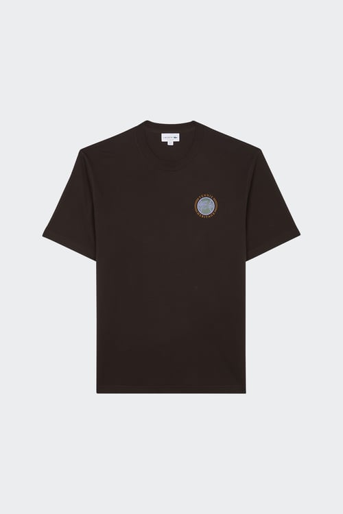LACOSTE T-shirt Marron