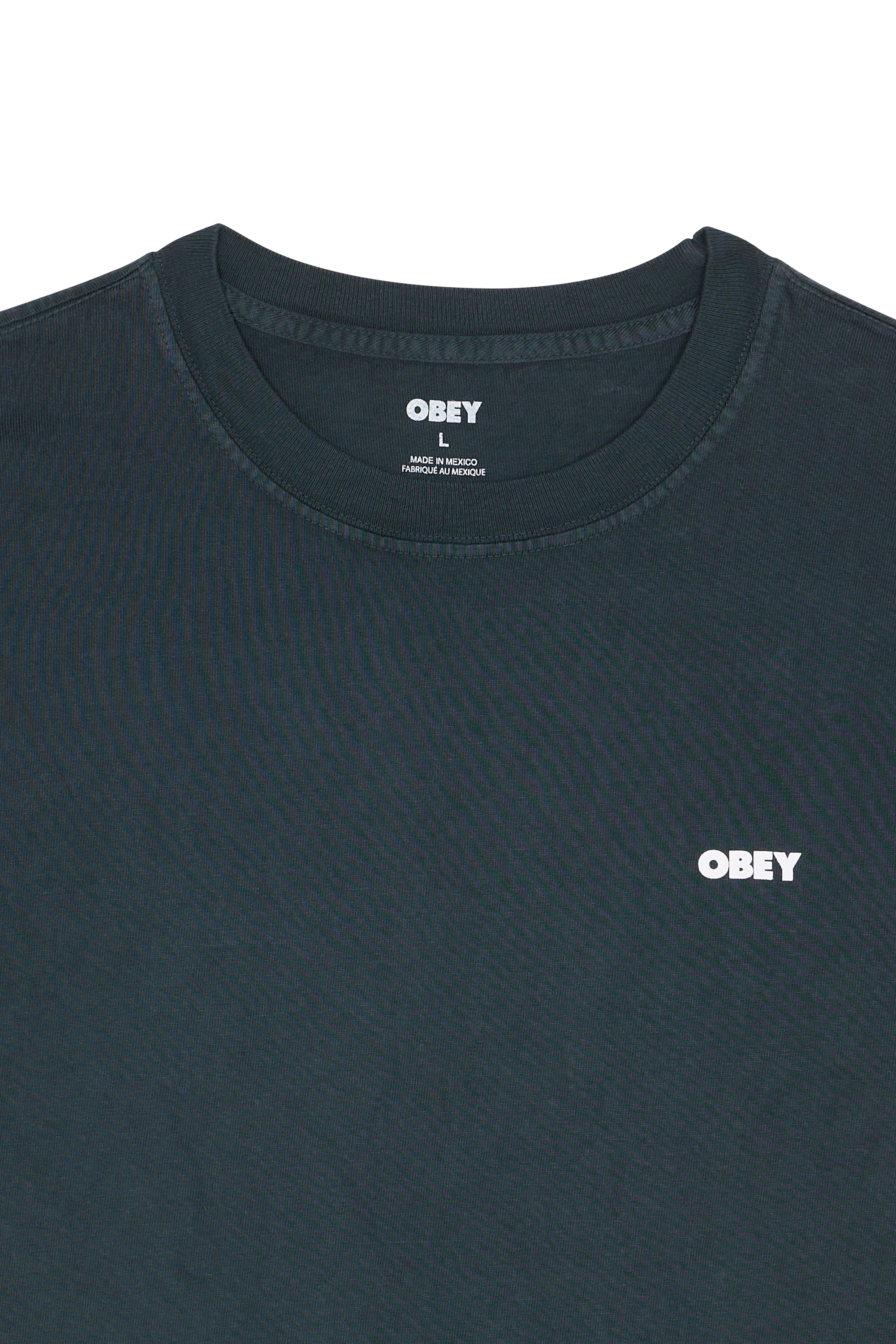 Regular-fit round-neck cotton T-shirt Black