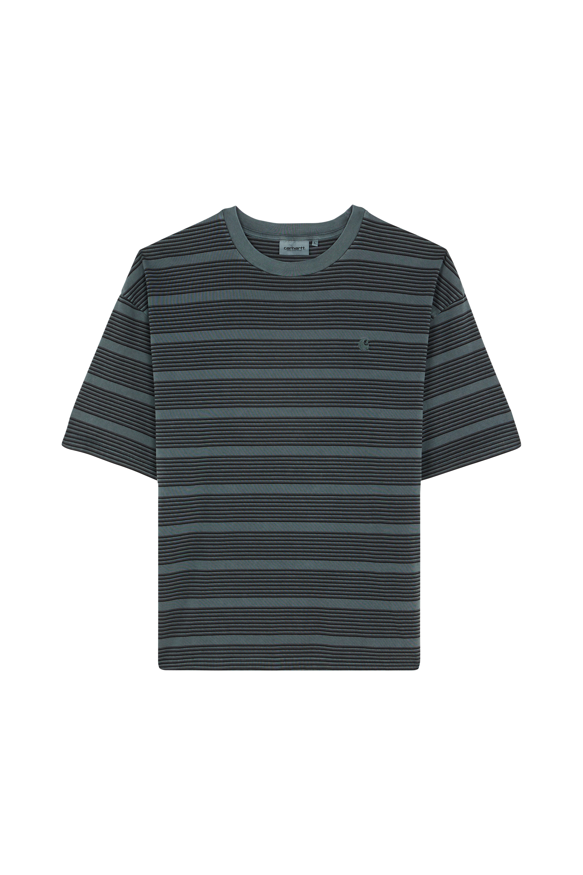T-shirt S/S Hanson T-Shirt Hanson stripe, kale green