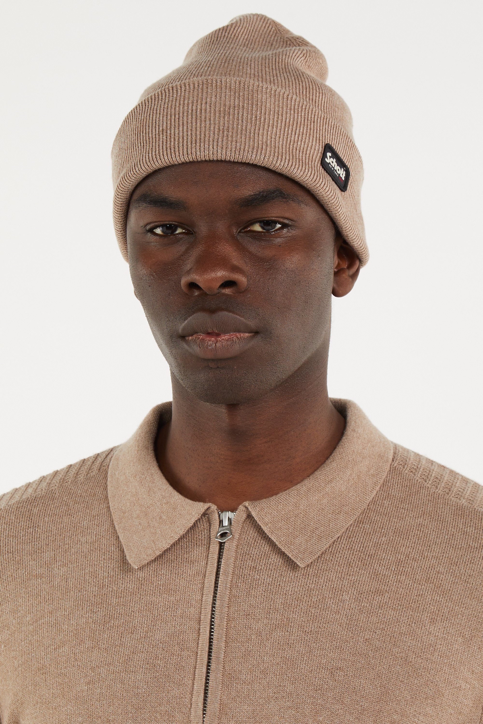 Beanie SCHOTT Brown