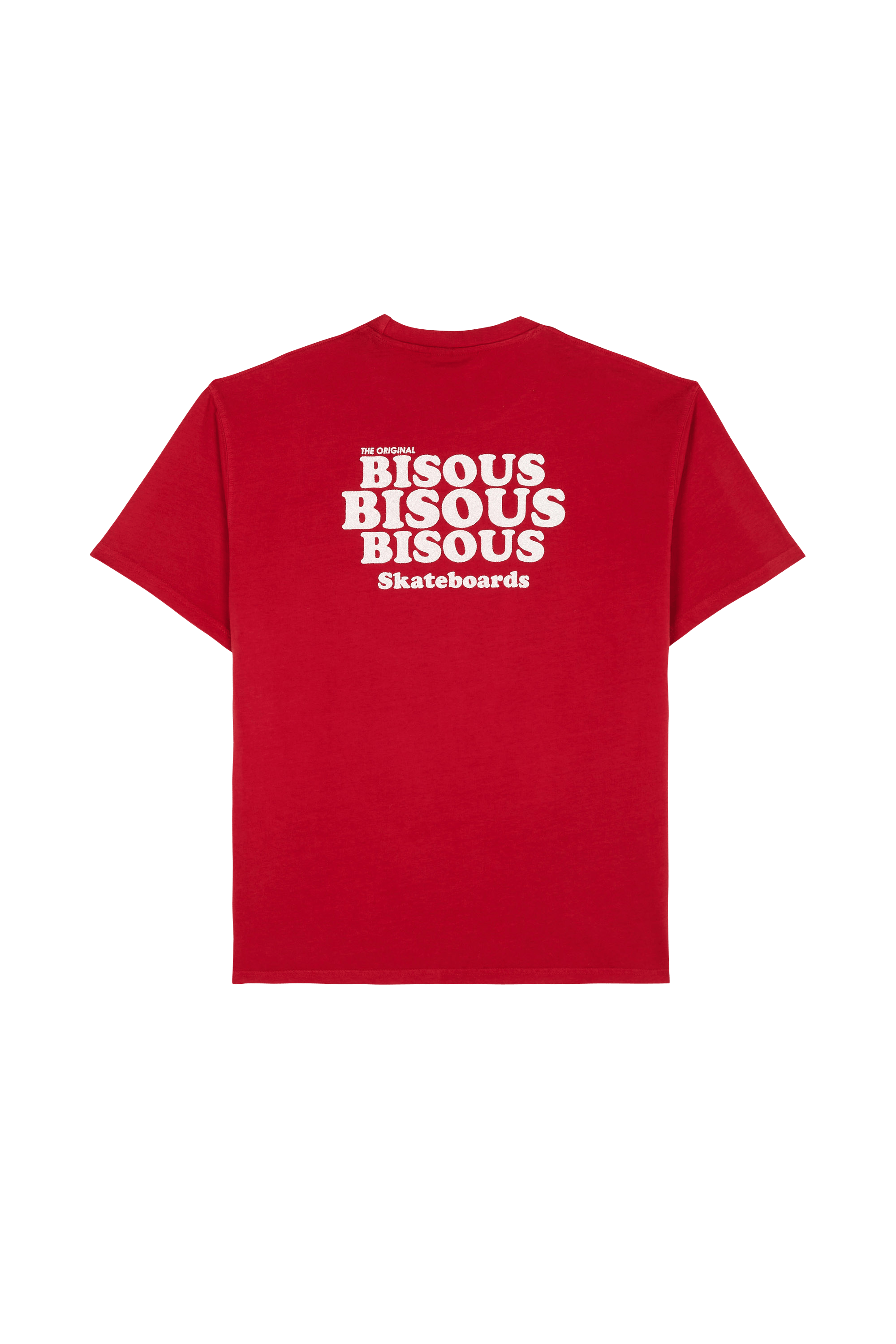 T-shirt BISOUS SKATEBOARDS Rouge