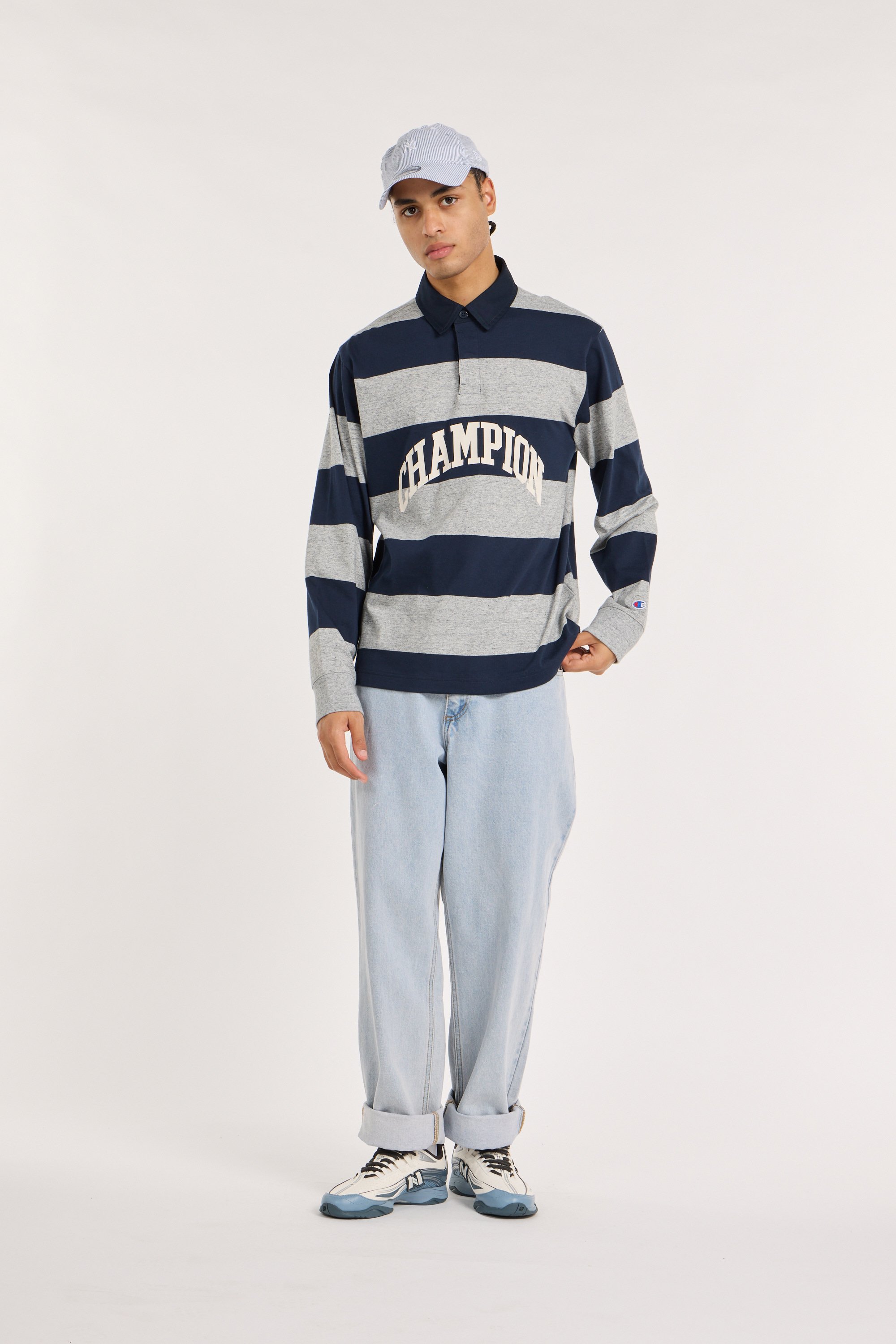 Tommy badge sweatshirt CHAMPION Grey