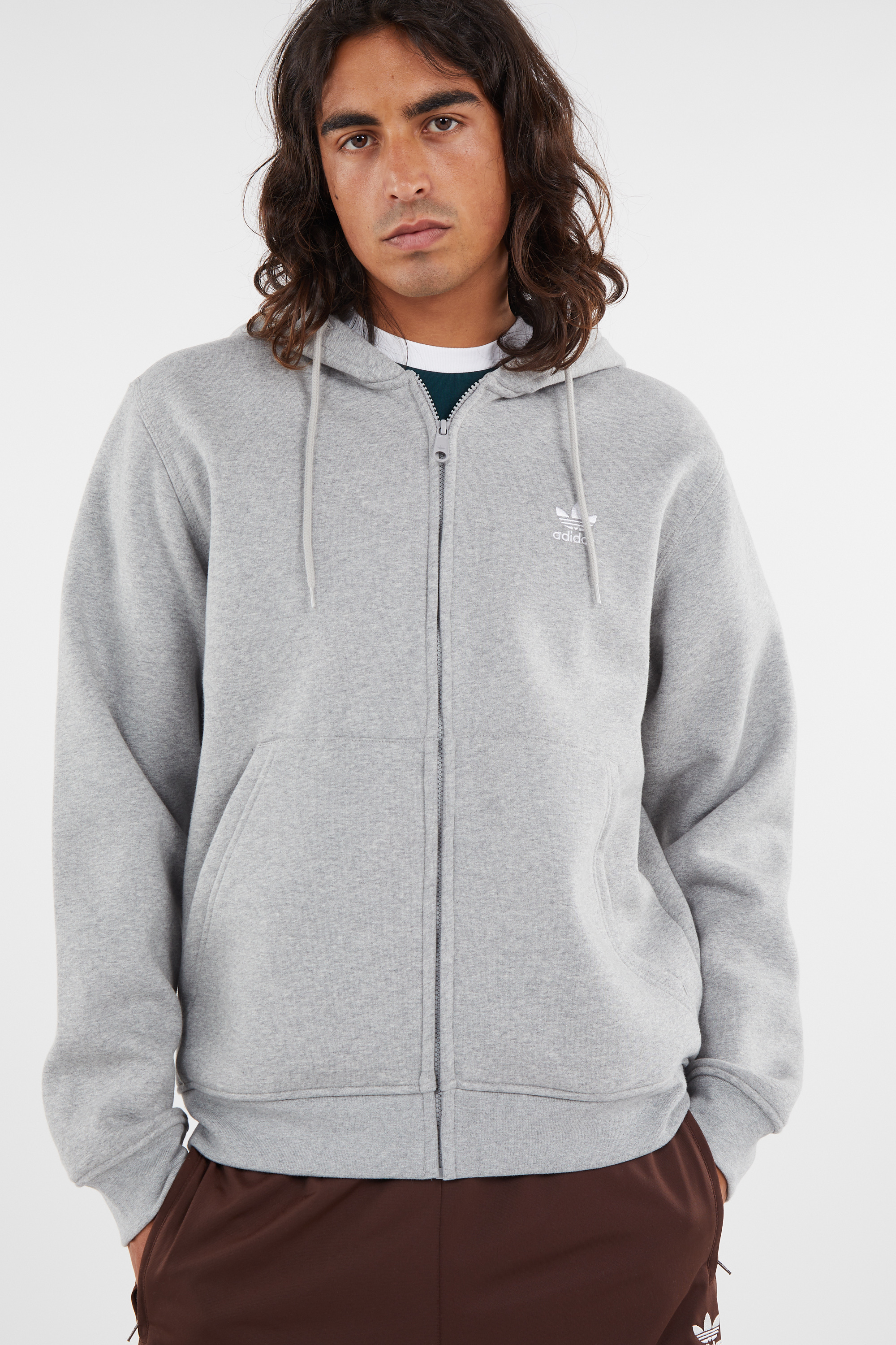 Hoodie zippé Gris