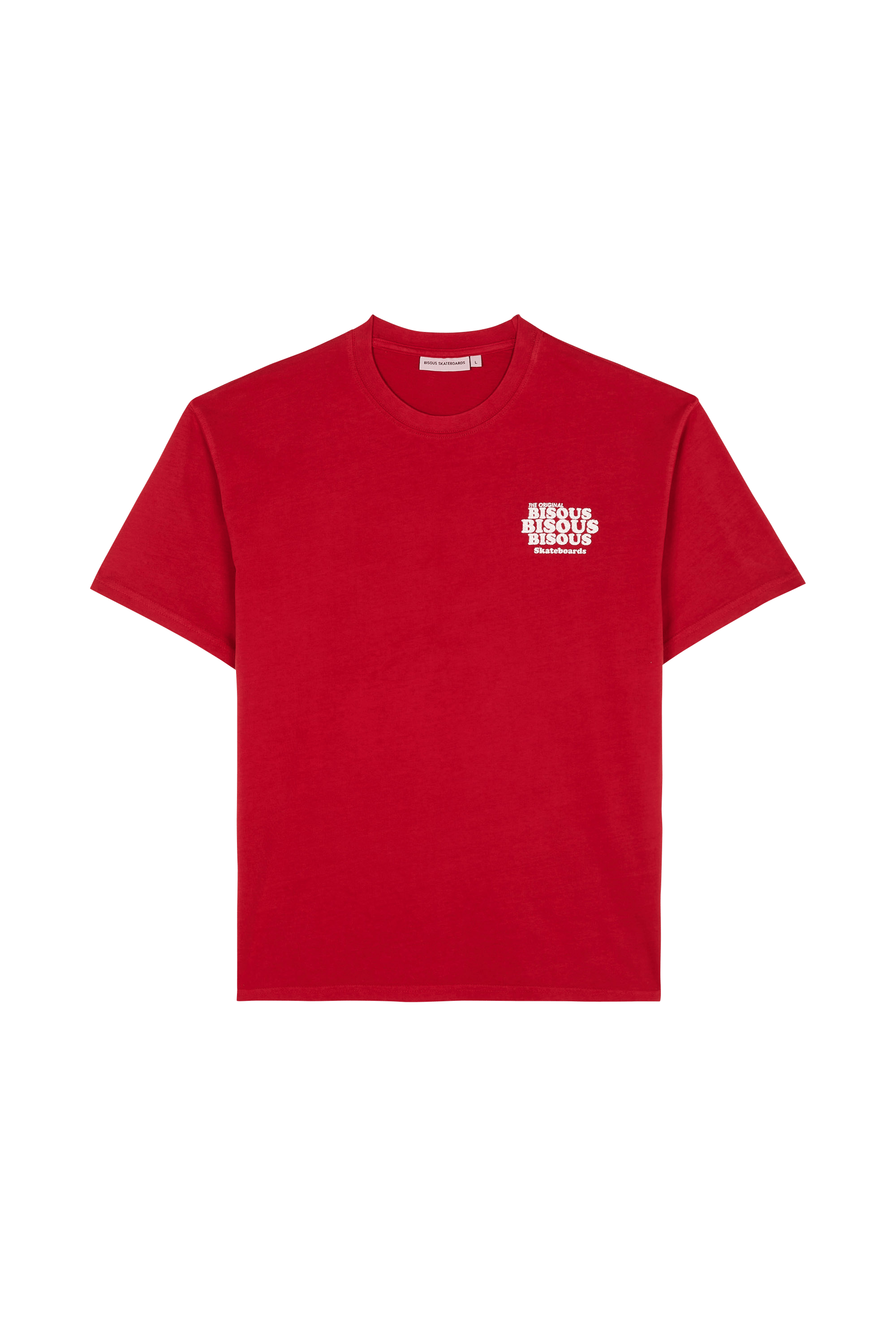 T-shirt BISOUS SKATEBOARDS Rouge