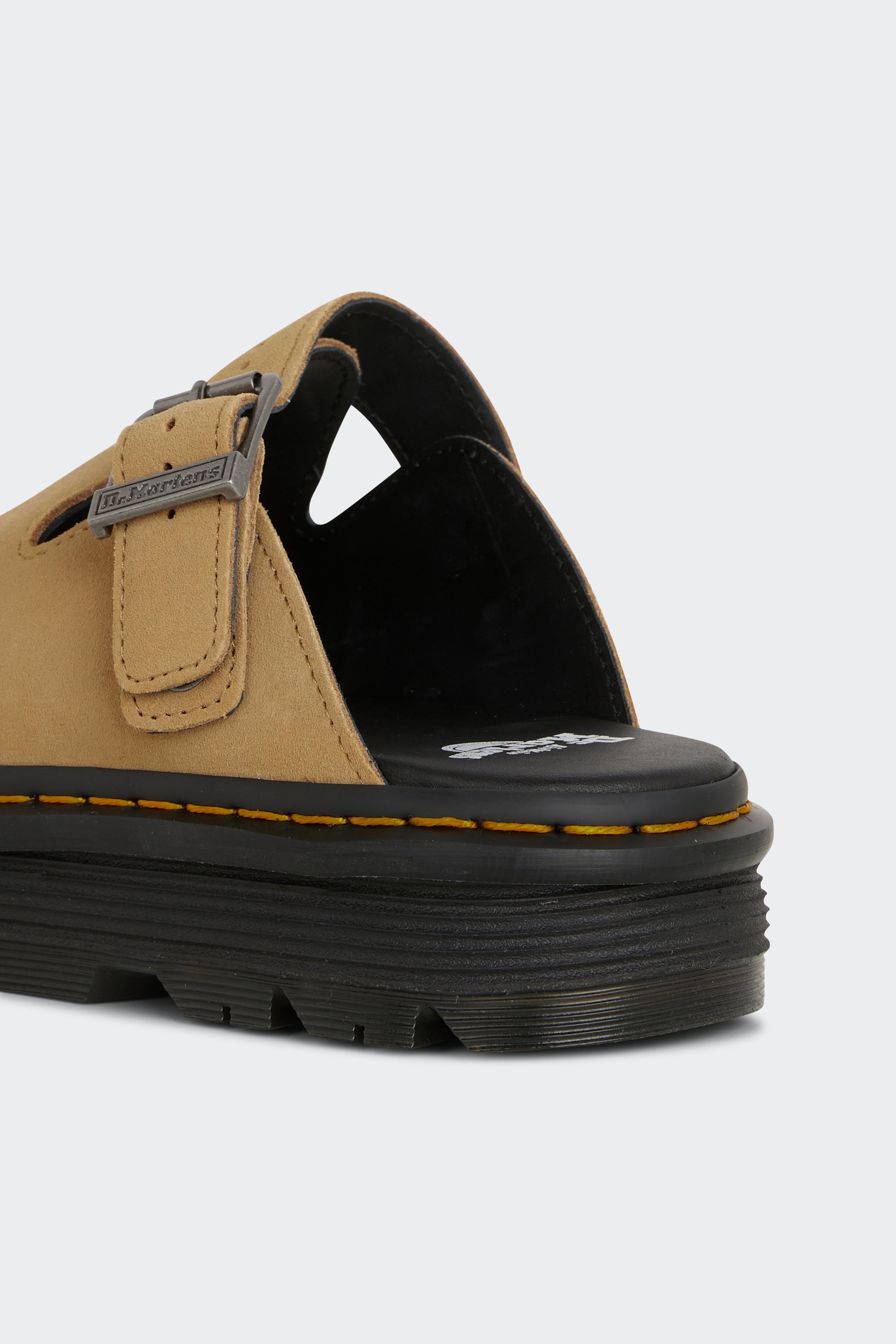 Flat furry sheepskin sandals | Beige by DR. MARTENS Flat furry sheepskin sandals Beige