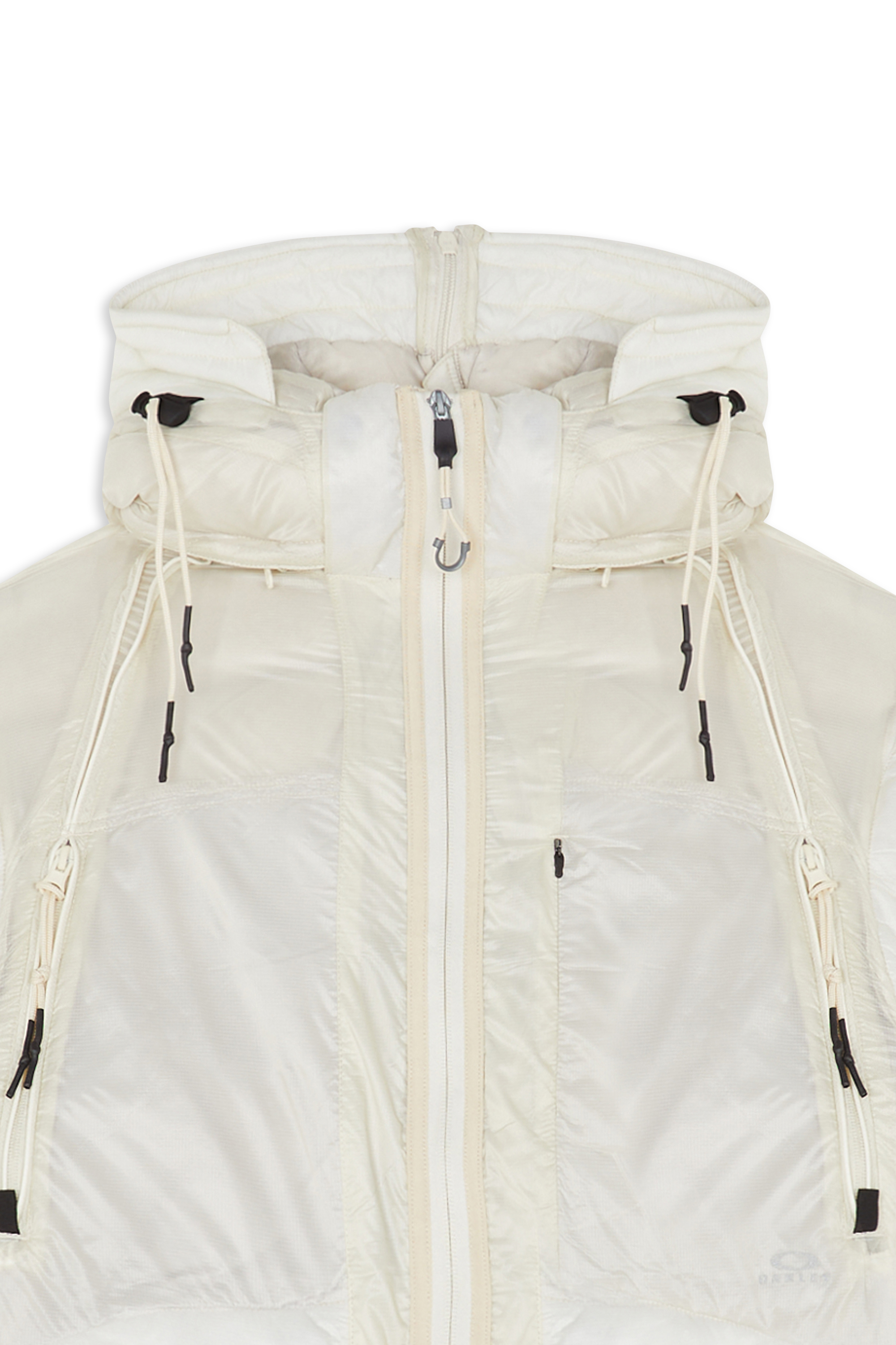 Lightweight quilted padded jacket with high neck Beige