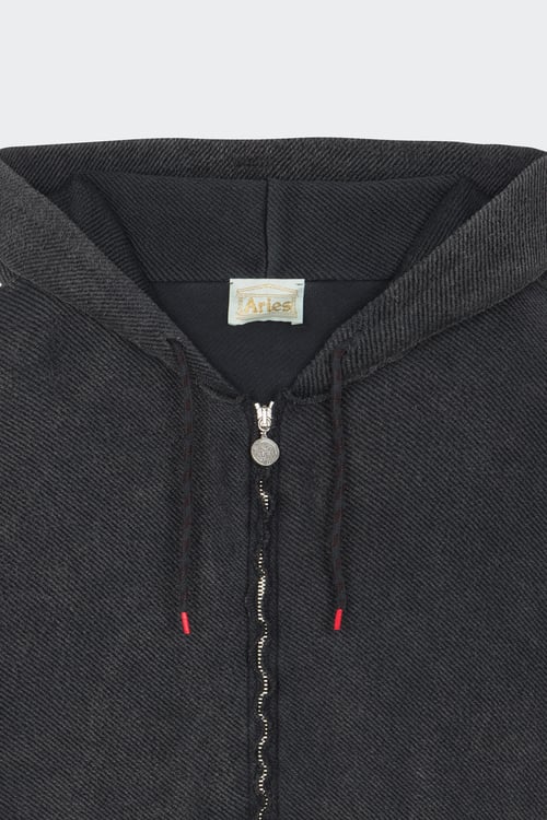 ARIES Hoodie zippé Noir