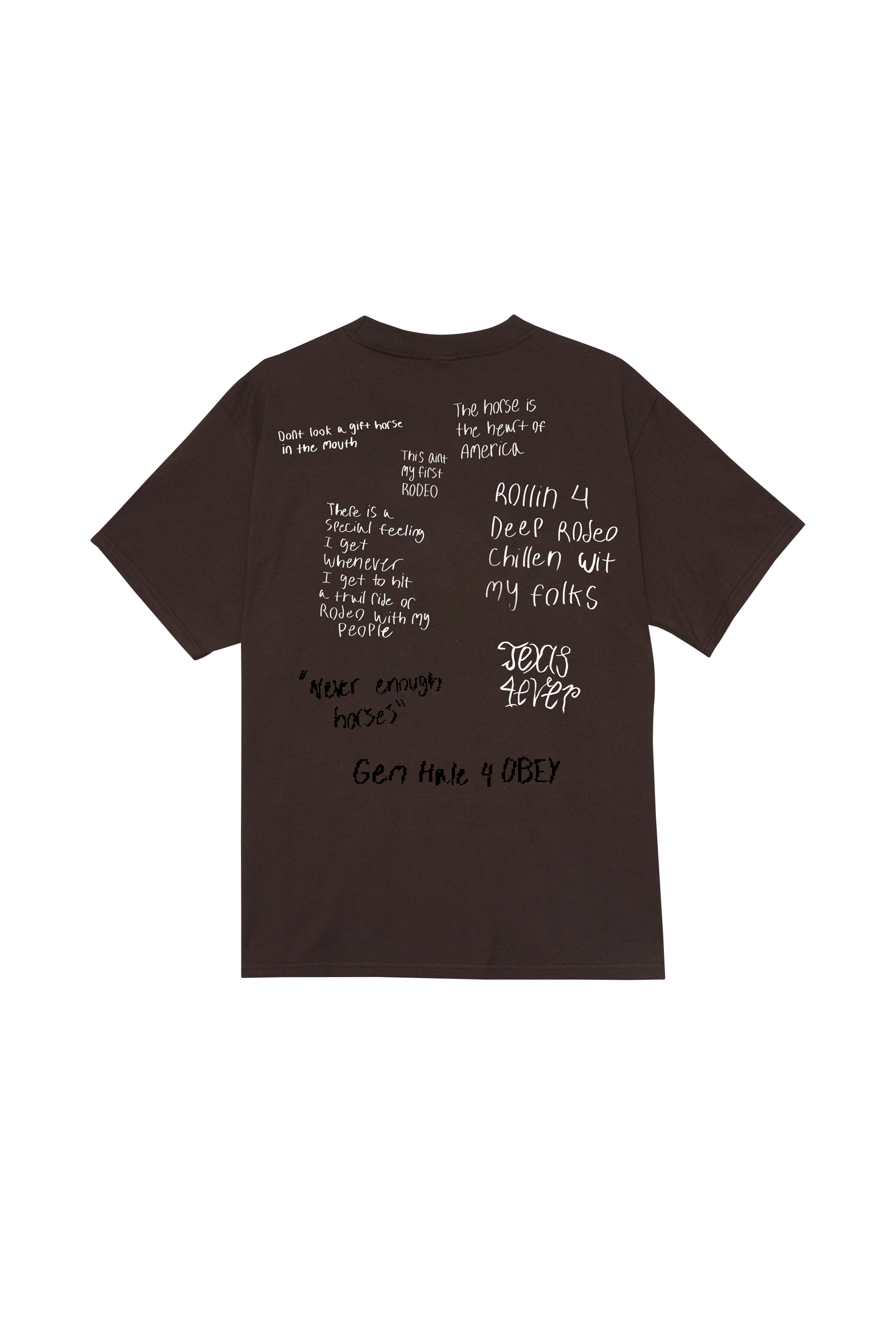 Tee-shirt large sérigraphié | Marron OBEY Homme