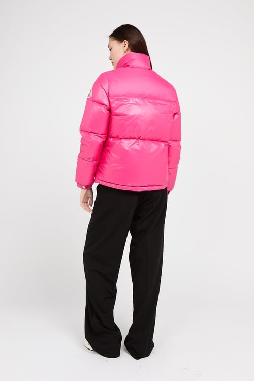 PYRENEX Lightweight quilted padded jacket with high neck Pink