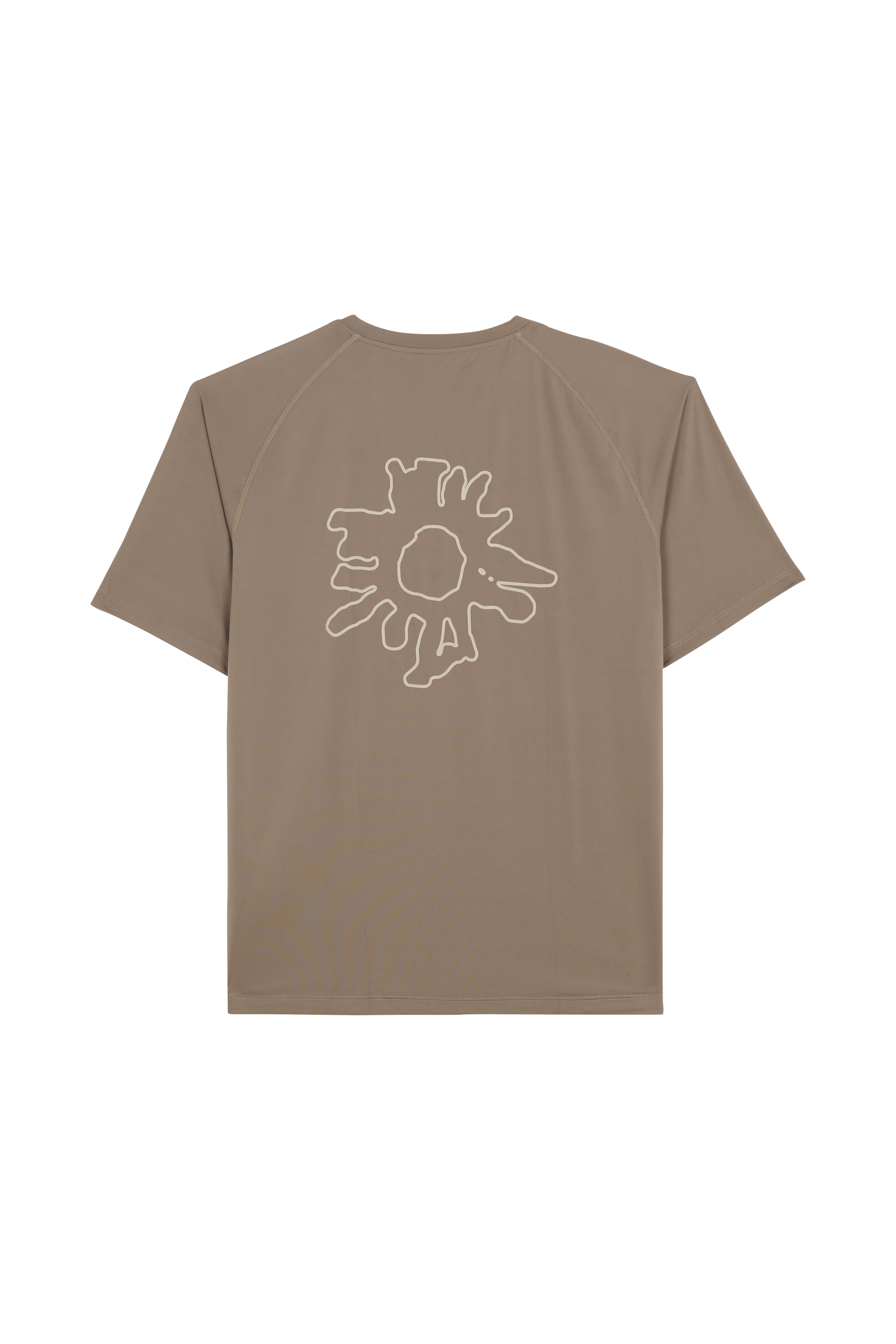 Regular-fit round-neck cotton T-shirt Green