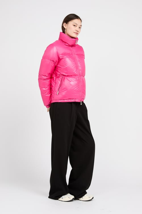 PYRENEX Lightweight quilted padded jacket with high neck Pink