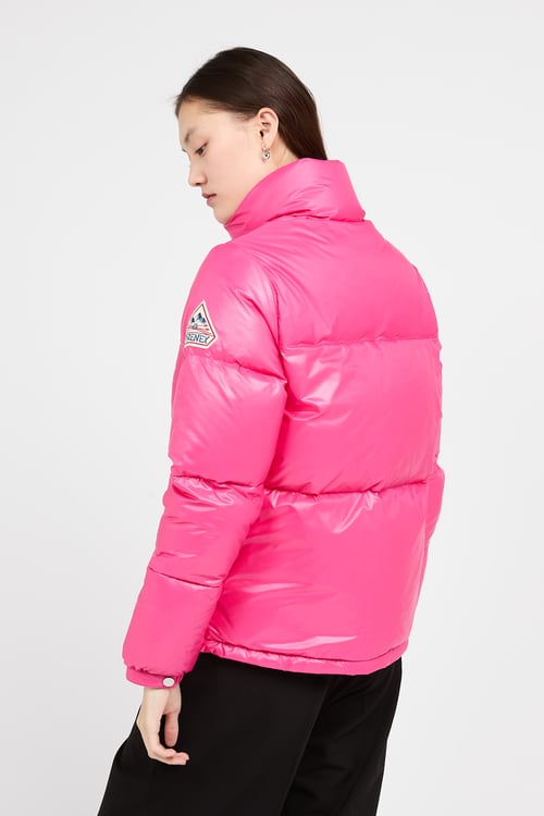 PYRENEX Lightweight quilted padded jacket with high neck Pink