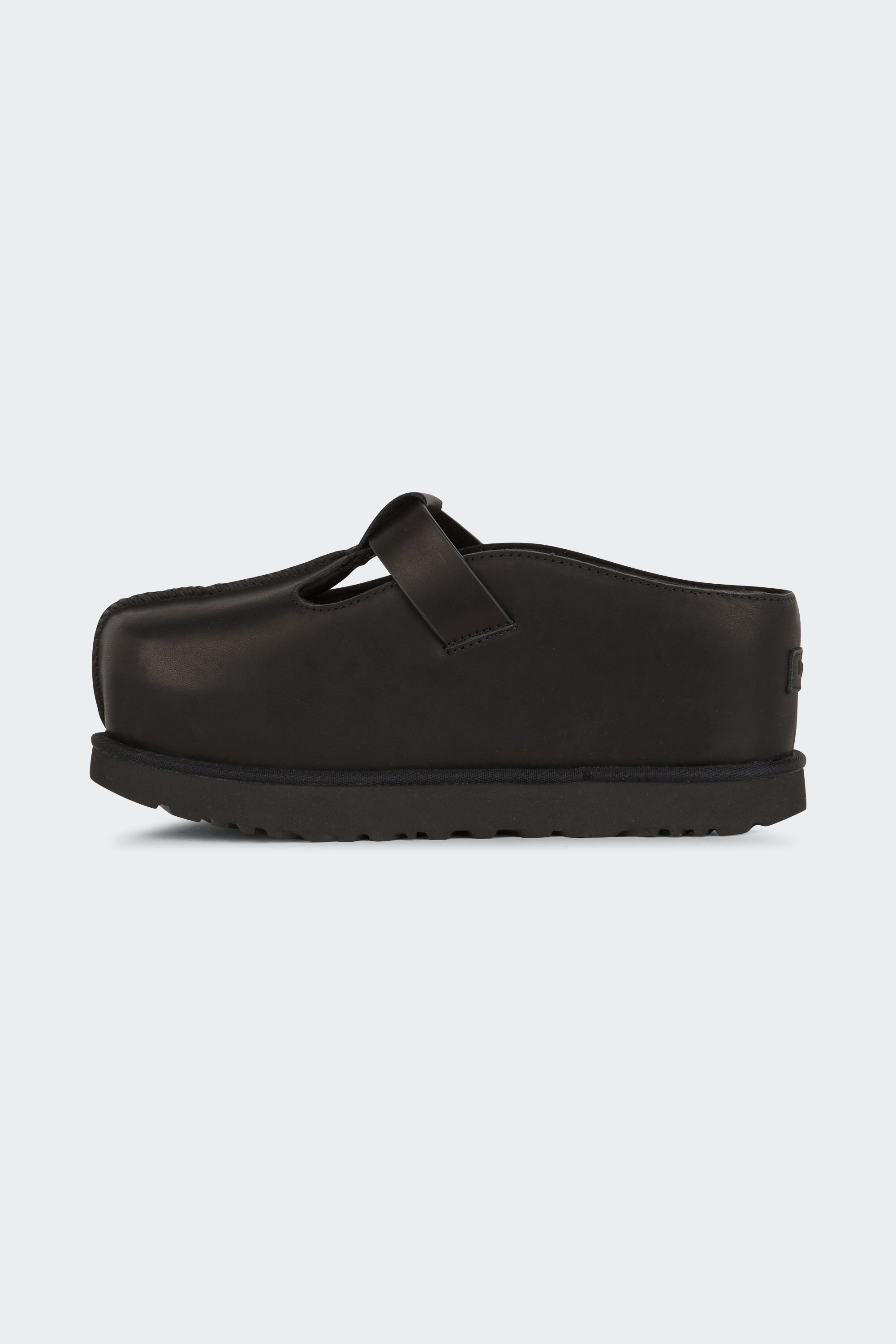 Flat furry sheepskin sandals | Black by UGG Flat furry sheepskin sandals Black
