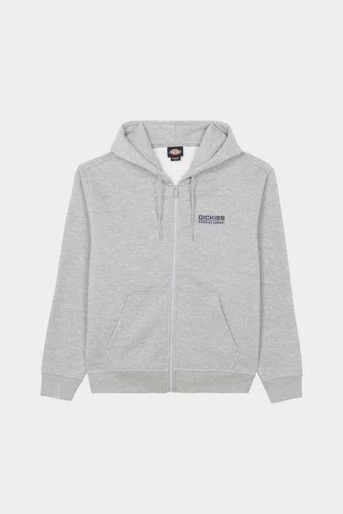 DICKIES Hoodie zippé Gris