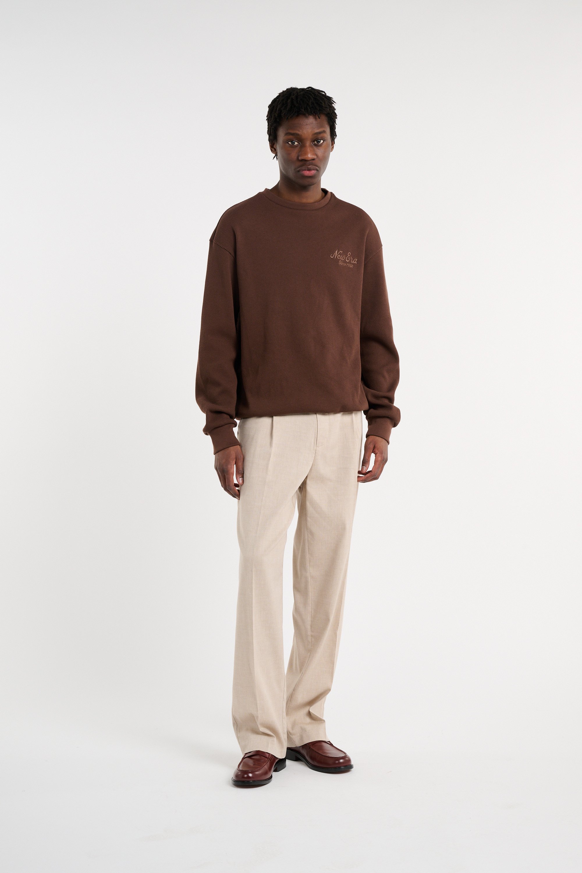 Sweatshirt  NEW ERA Marron