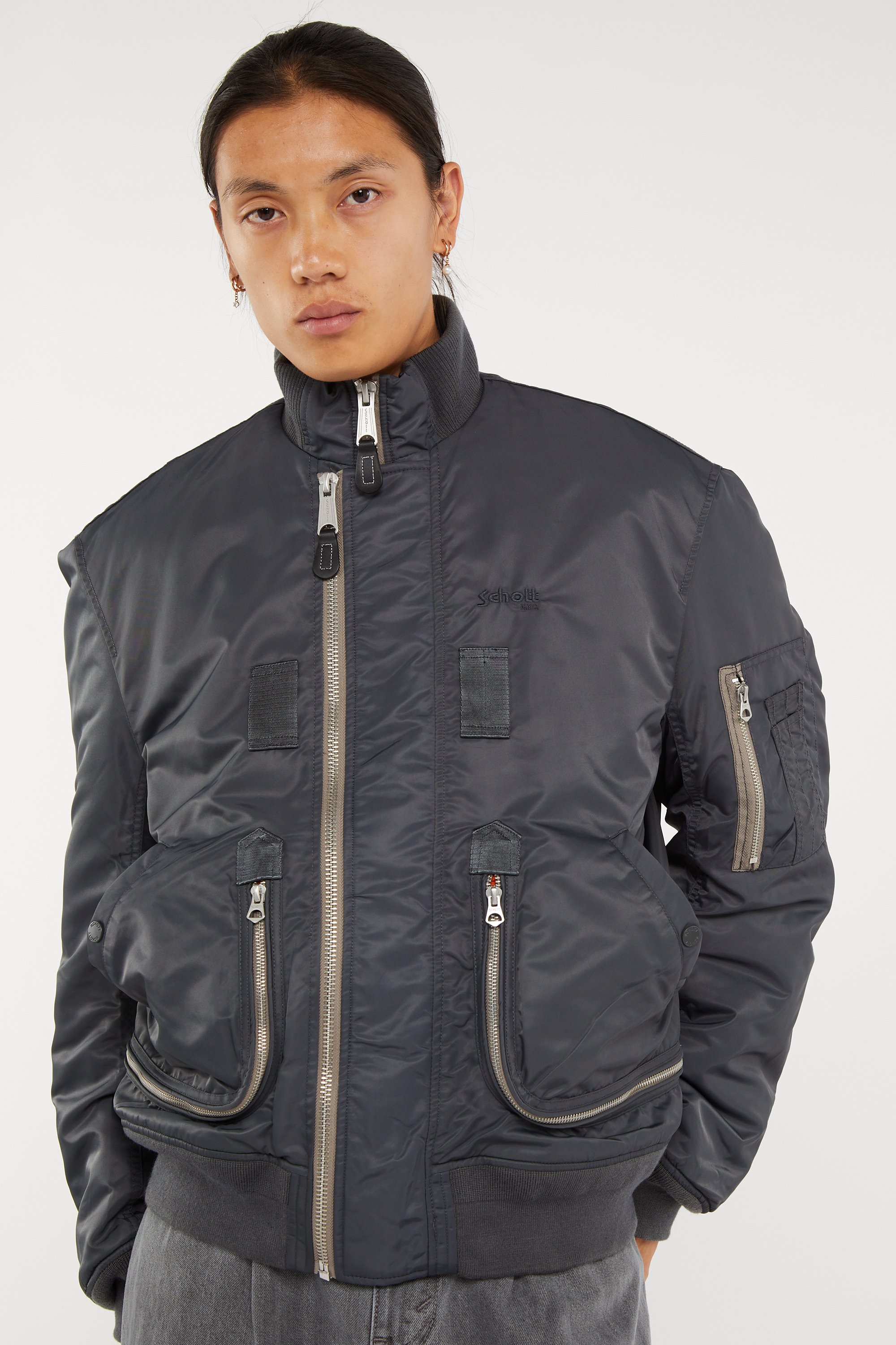 Bomber jacket | Grey SCHOTT Men
