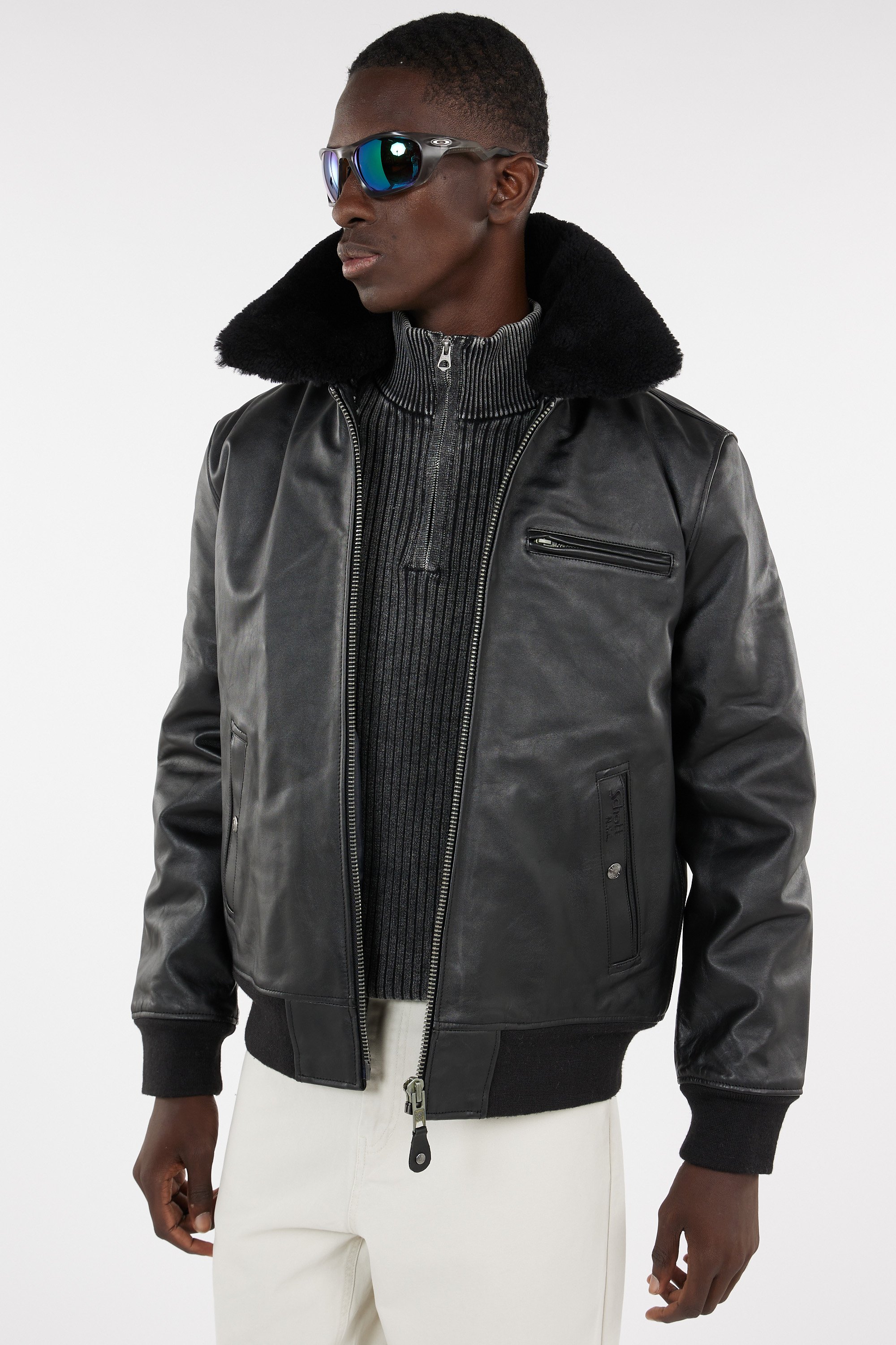 Jacket | Black SCHOTT Men