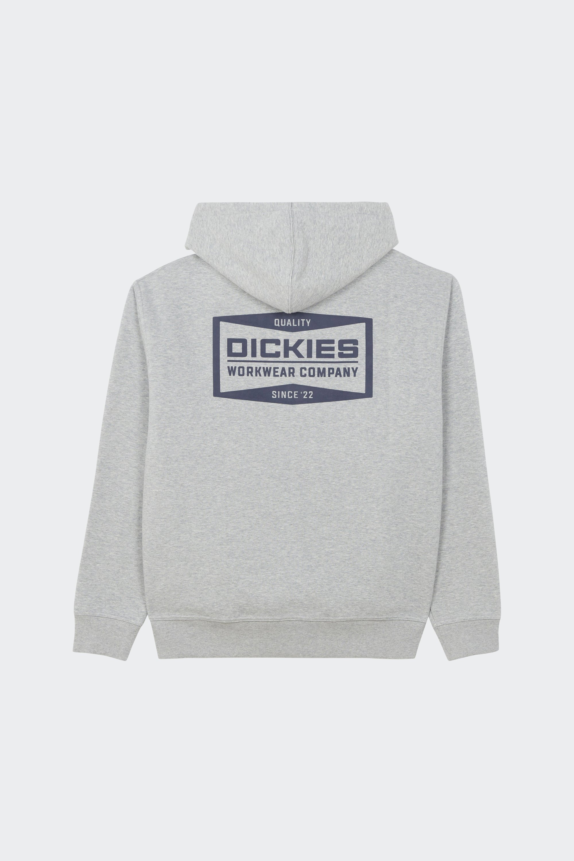 Regular-fit zip-up cotton-blend hoodie with Pony Player | Grey by DICKIES Regular-fit zip-up cotton-blend hoodie with Pony Player Grey