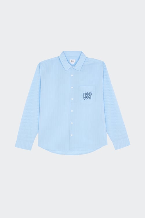 OBEY Chemise Bleu
