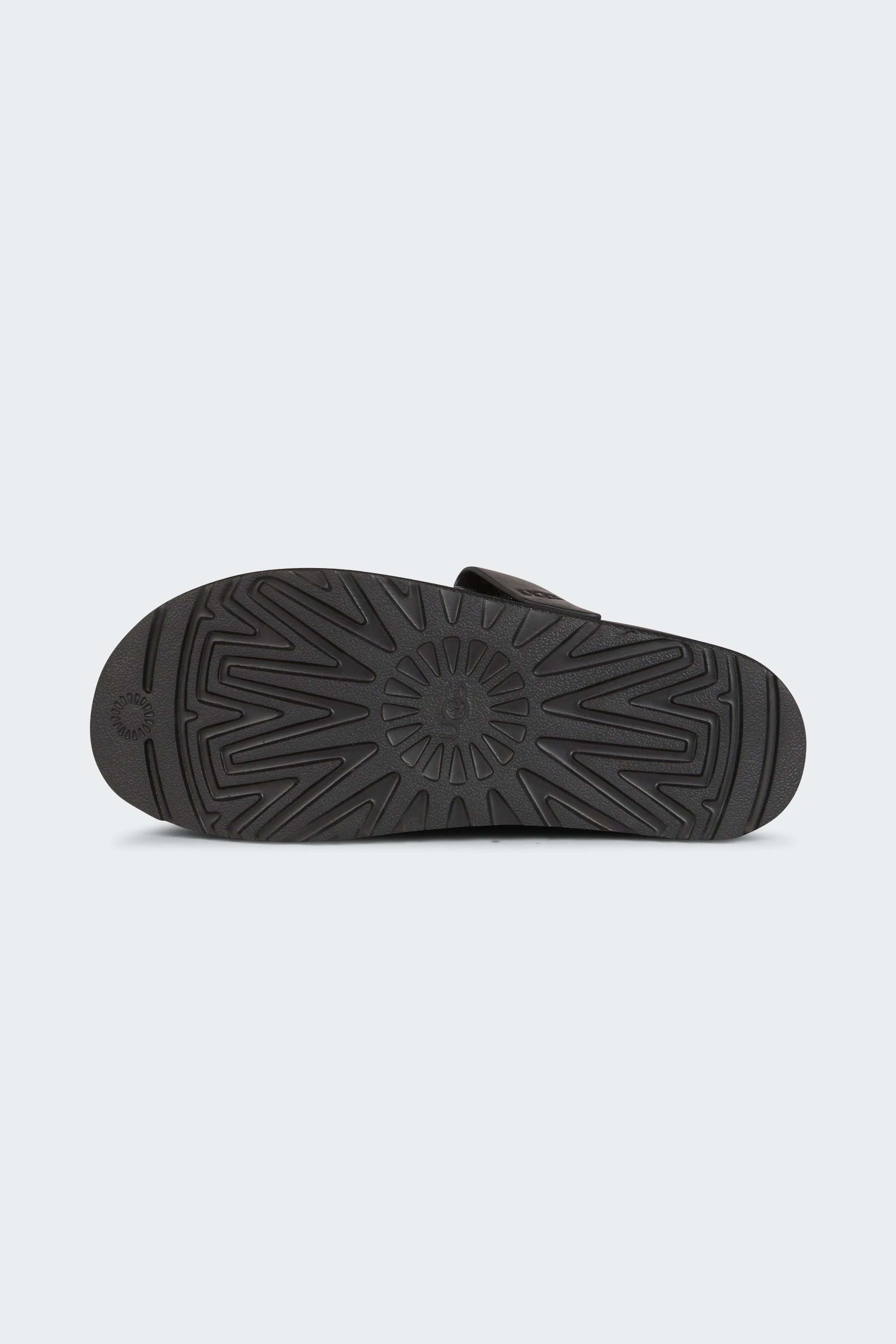 Flat furry sheepskin sandals | Black by UGG Flat furry sheepskin sandals Black