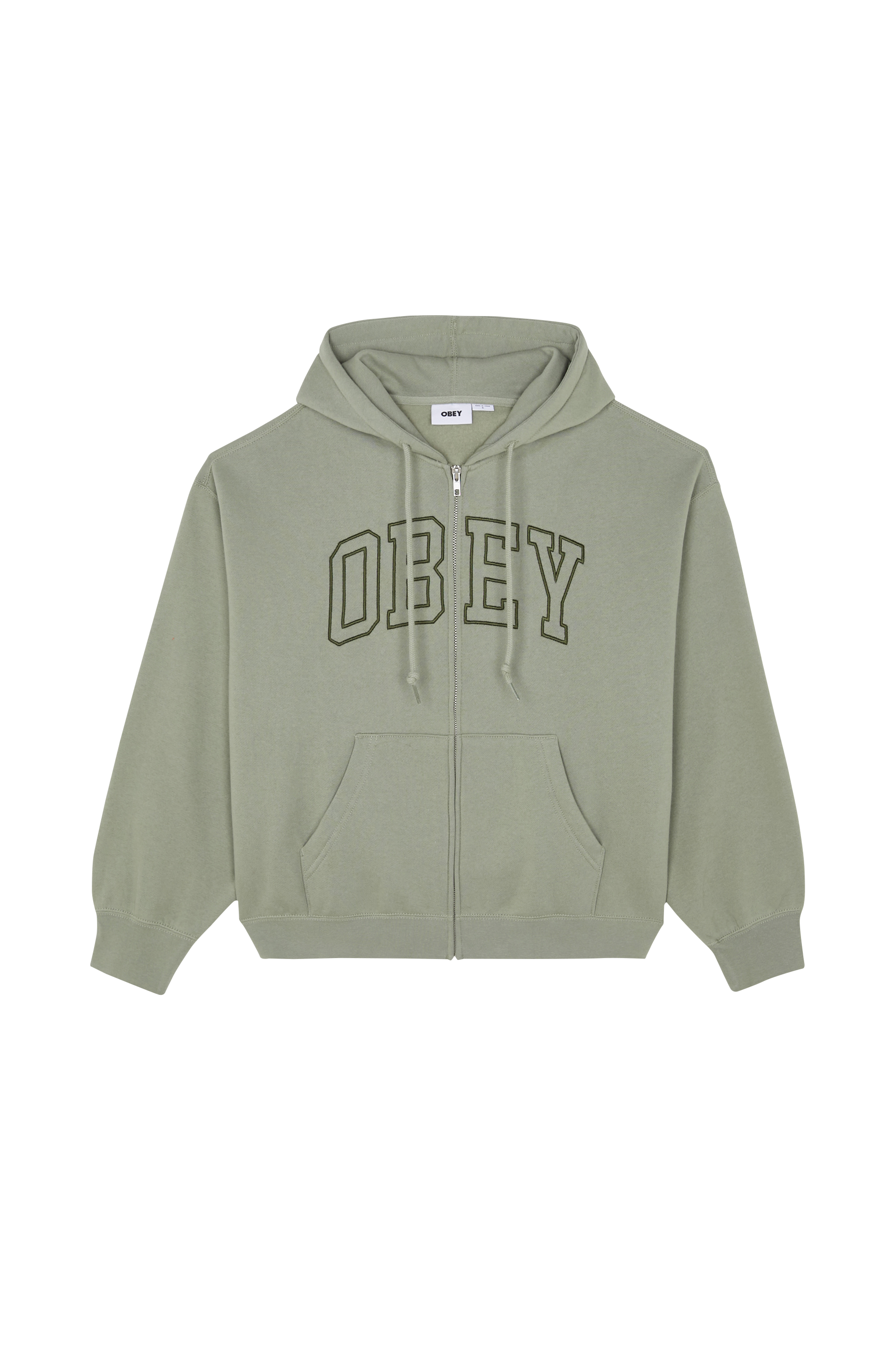 Hoodie zippé Gris