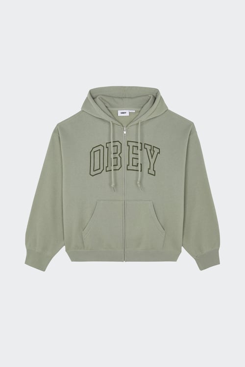 OBEY Hoodie zippé Gris