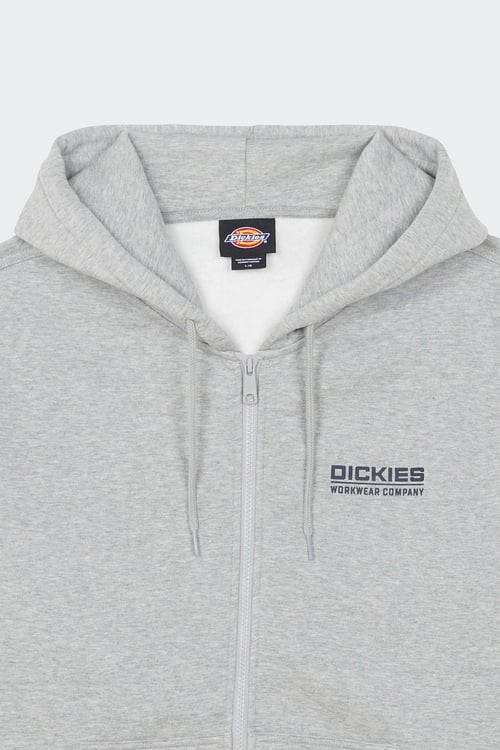 DICKIES Hoodie zippé Gris