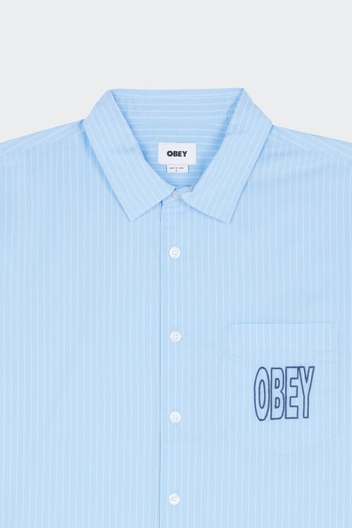 OBEY Chemise Bleu