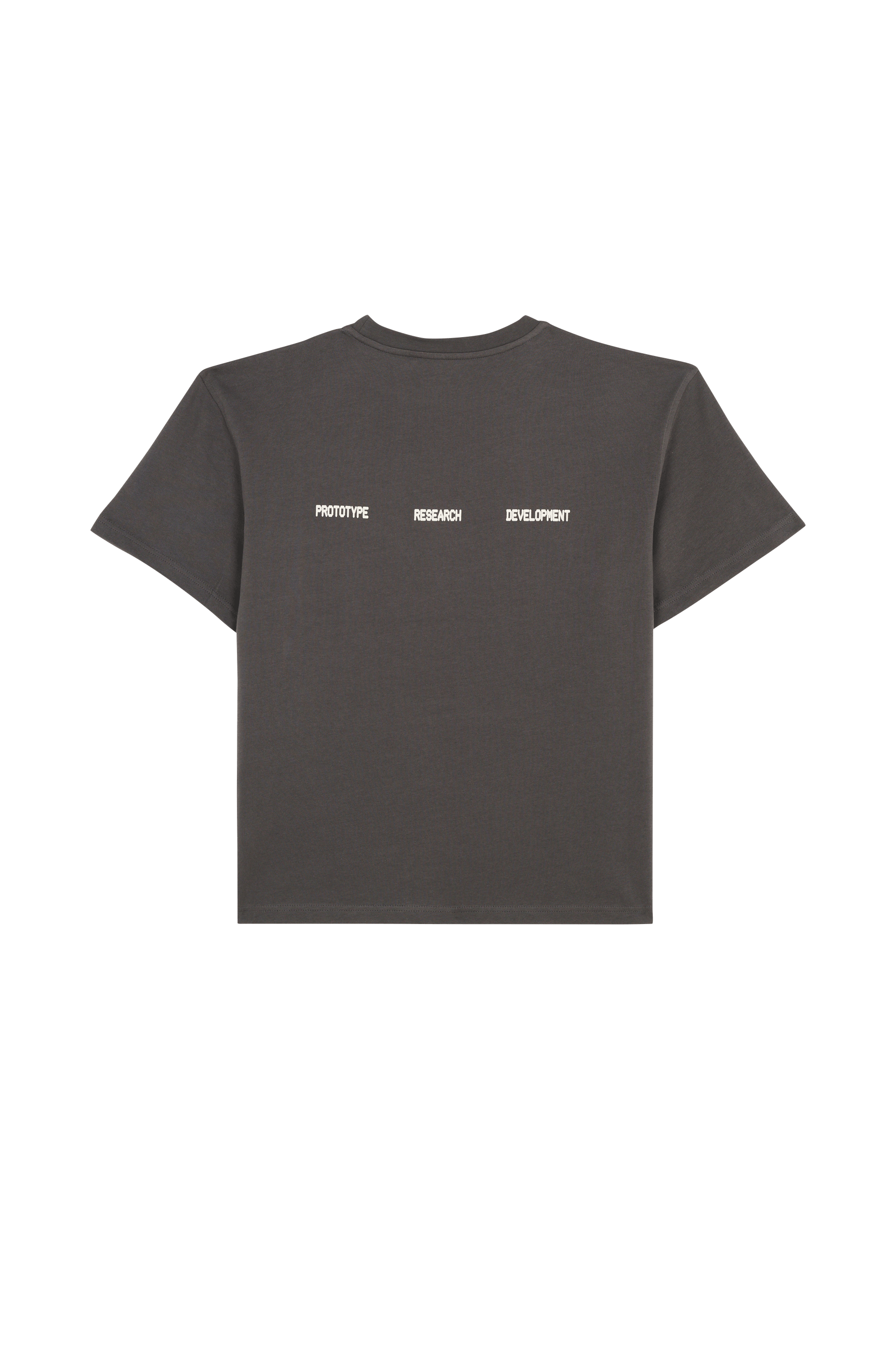 Regular-fit round-neck cotton T-shirt Black