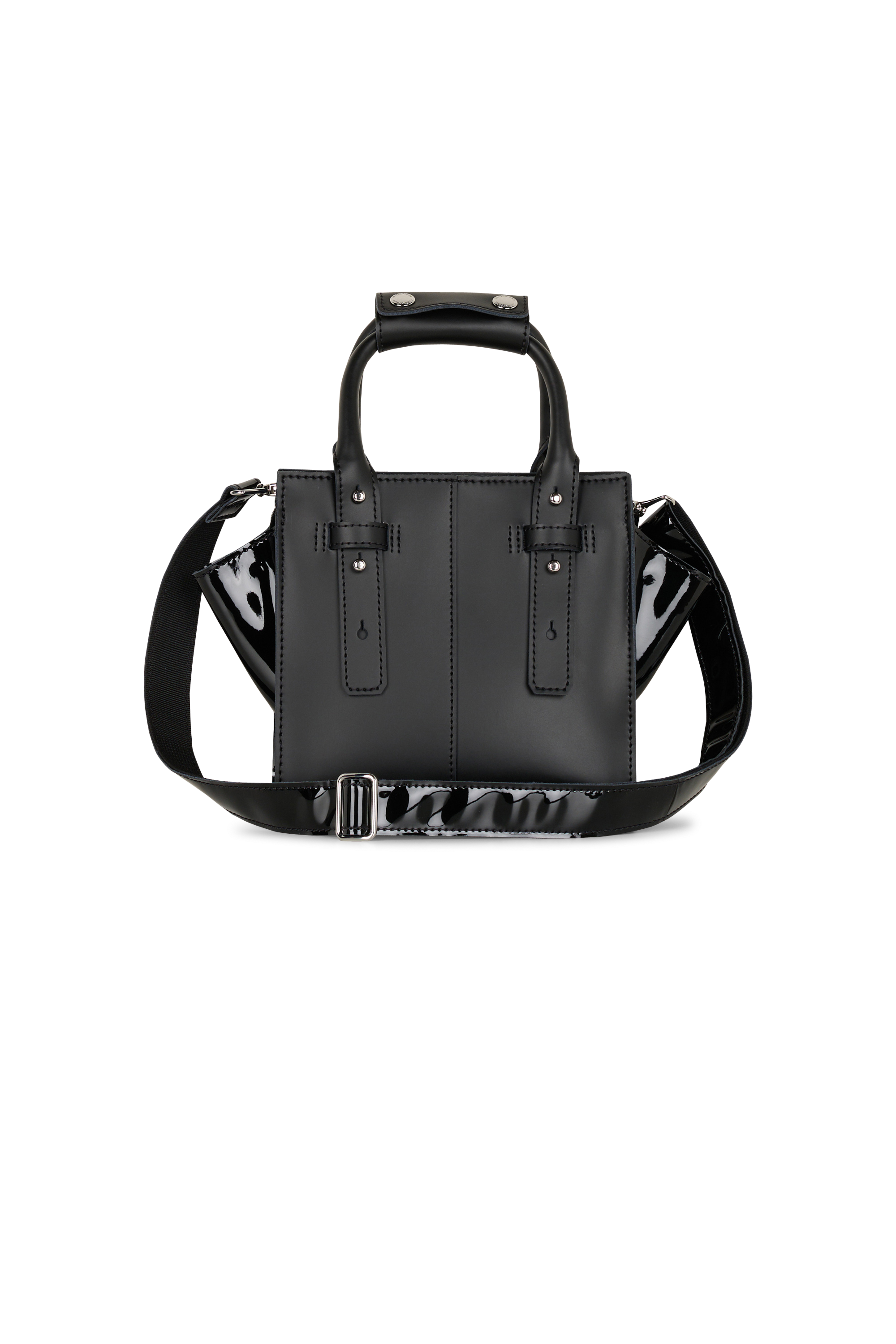 Sac bandoulière en cuir Noir