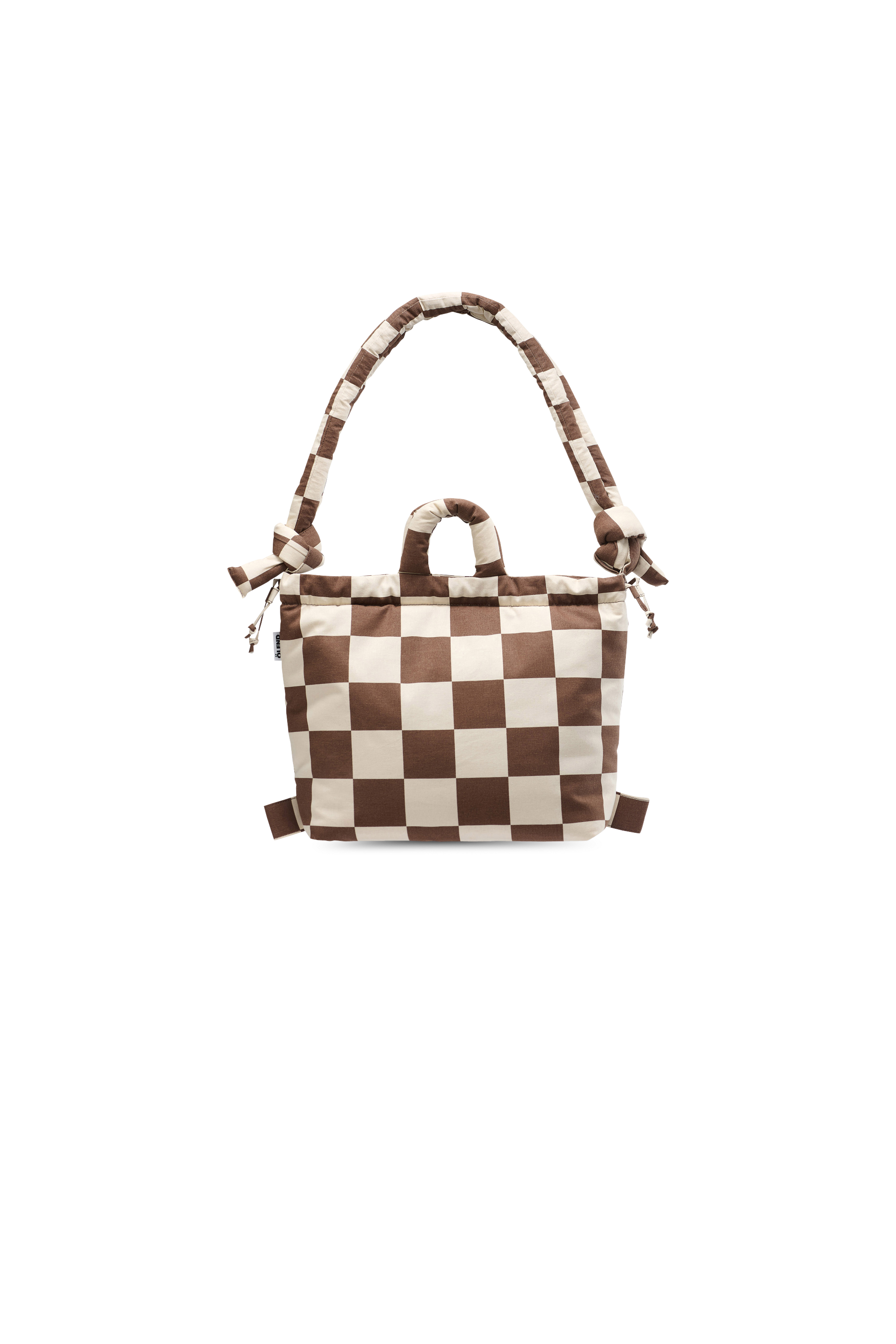 Shoulder bag ONA Check sand choco