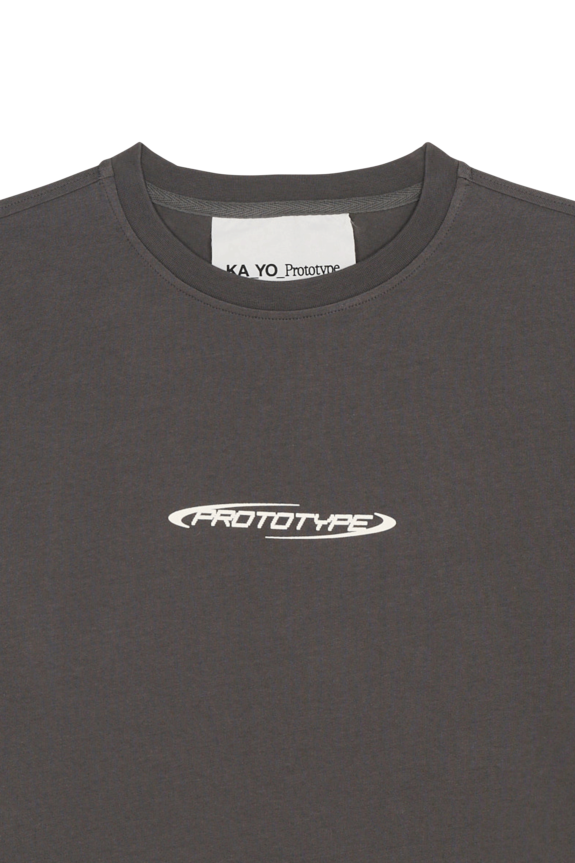 Regular-fit round-neck cotton T-shirt Black