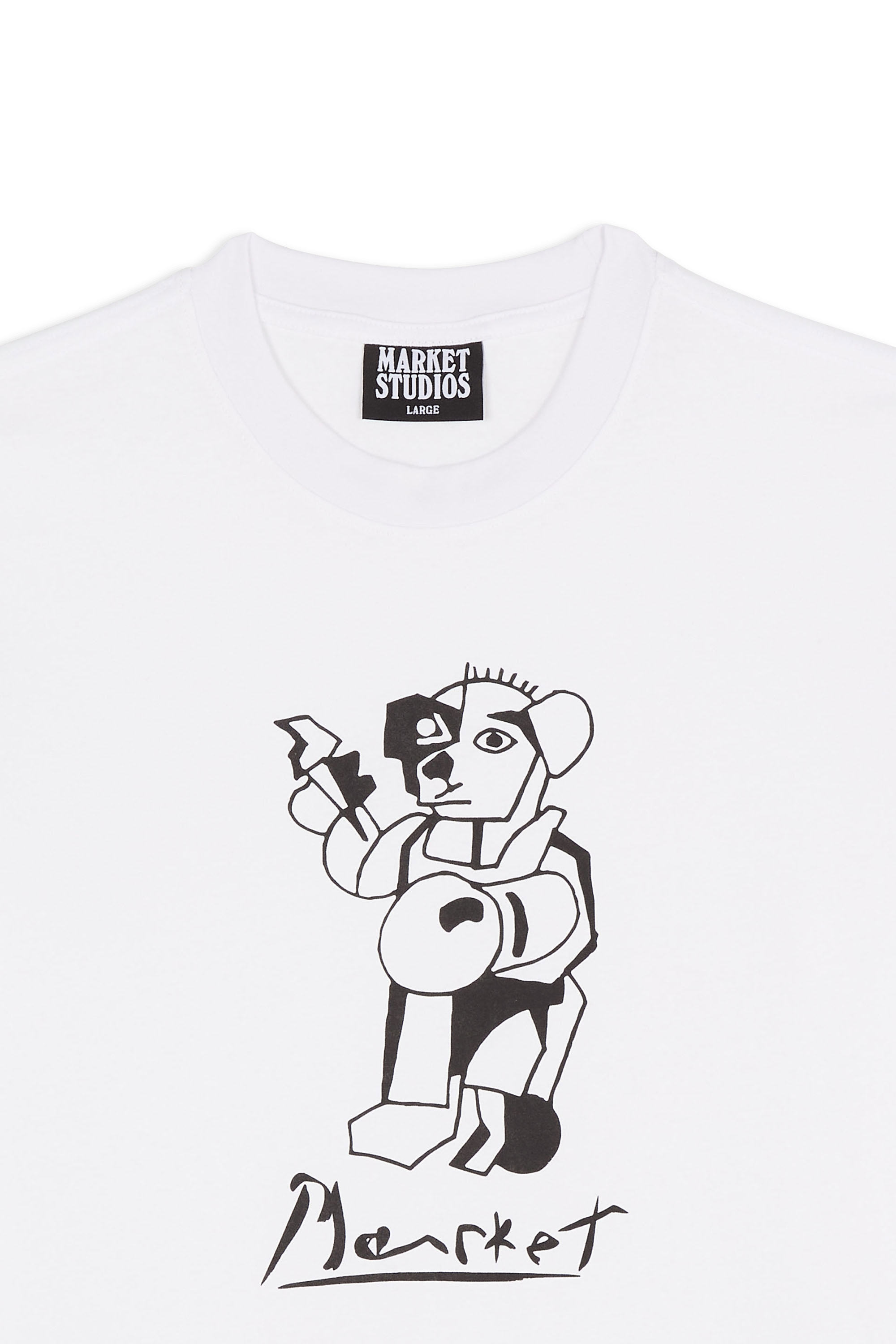 T-shirt MARKET Blanc