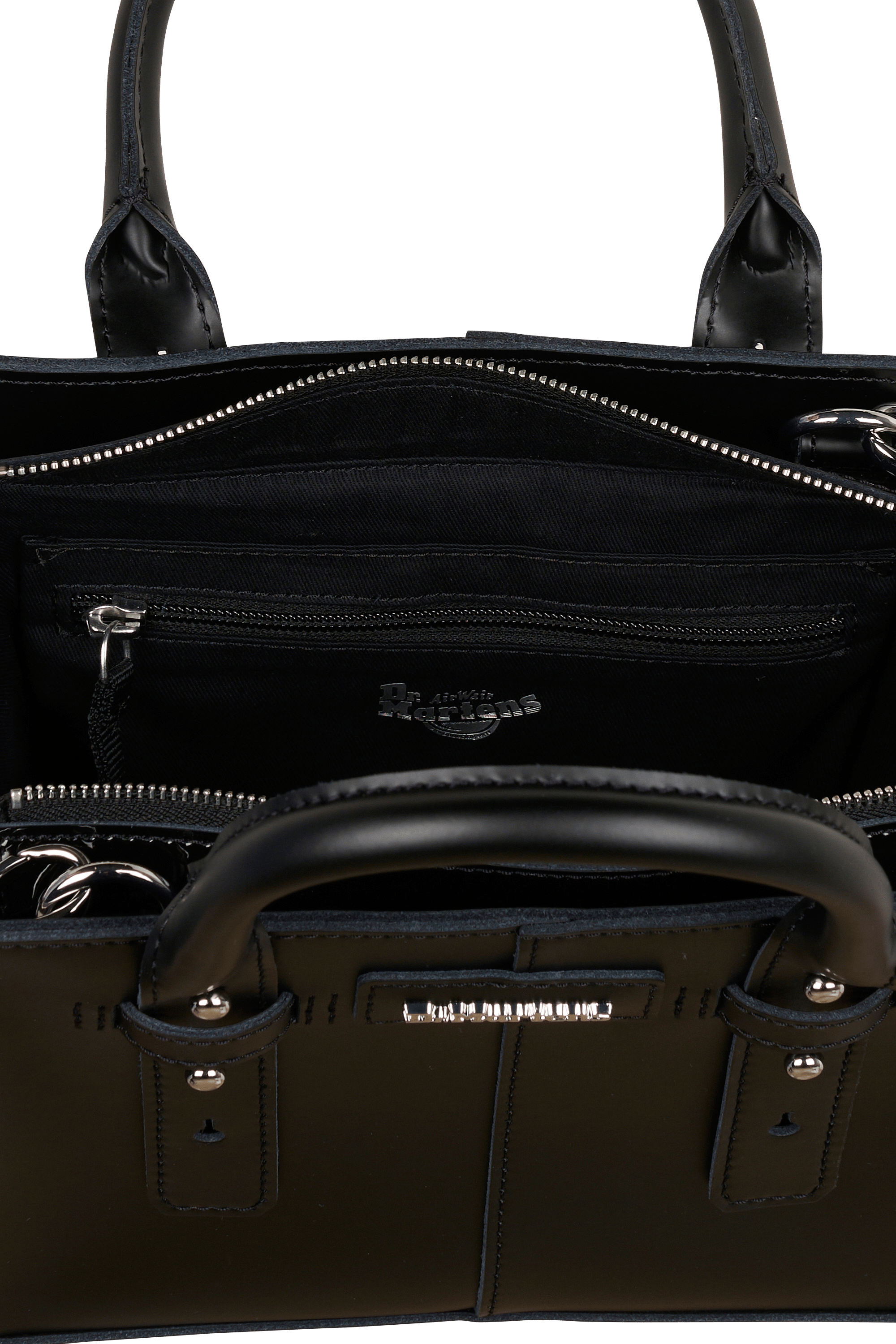 Sac bandoulière en cuir Noir