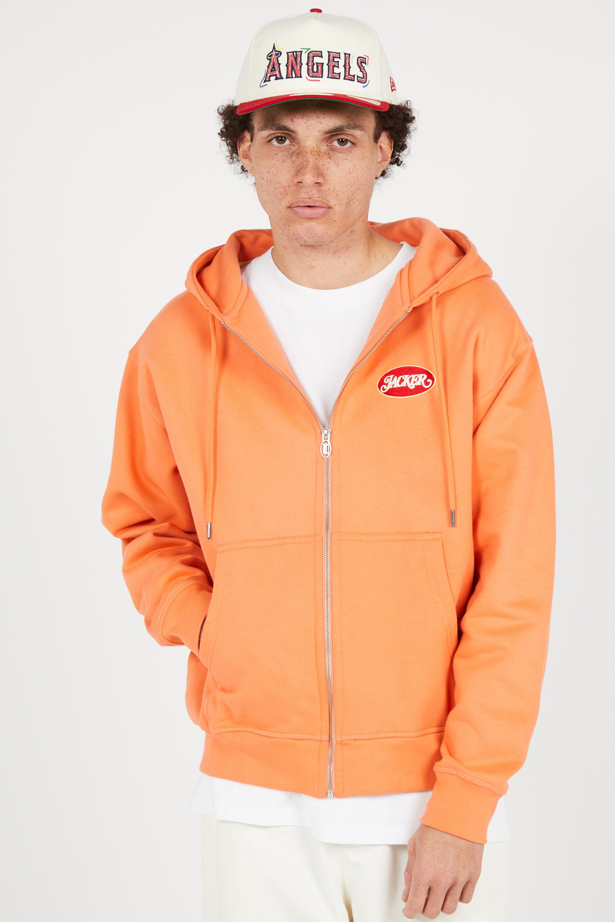 Hoodie zippé | Orange JACKER Homme