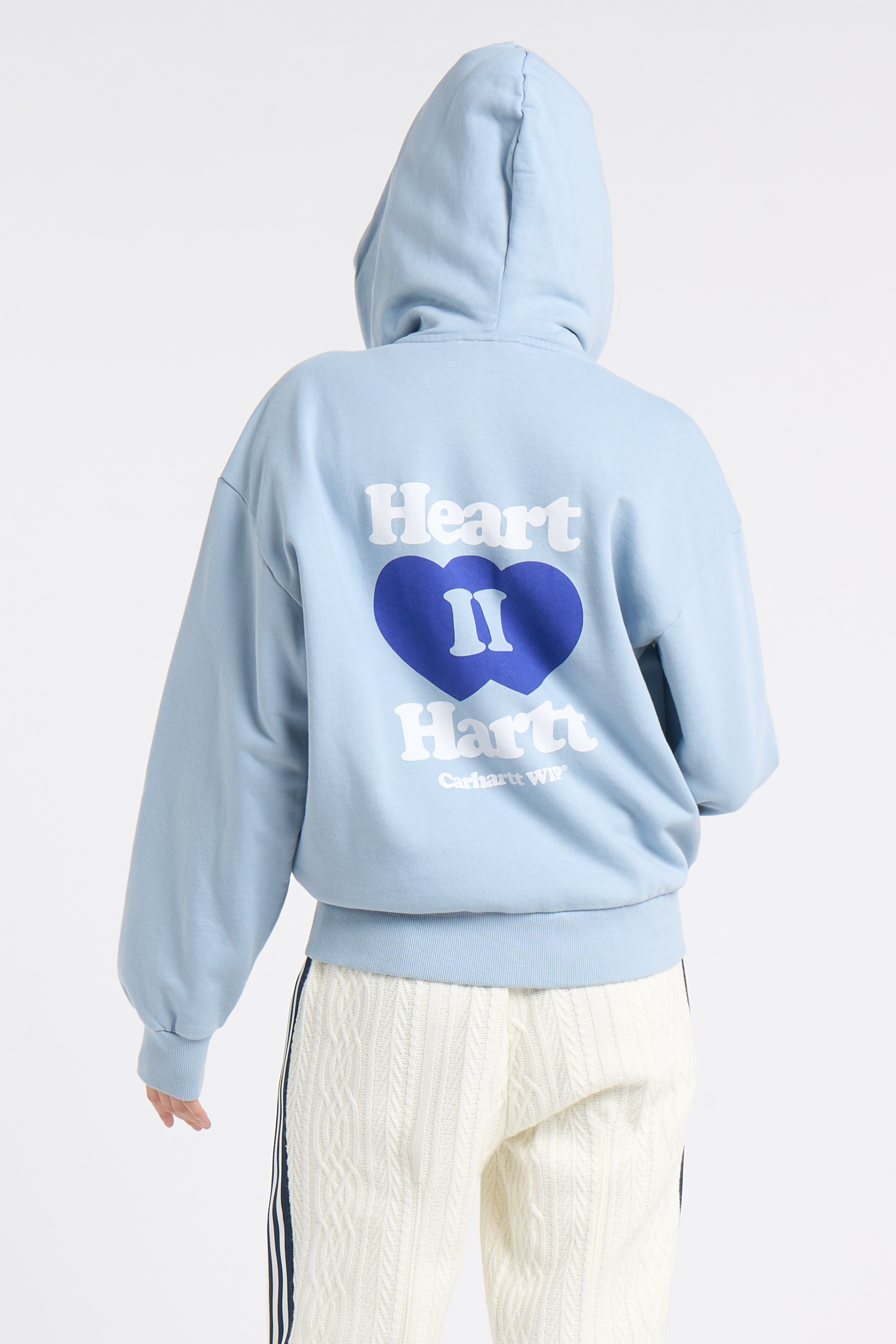 Hoodie zippé Bleu