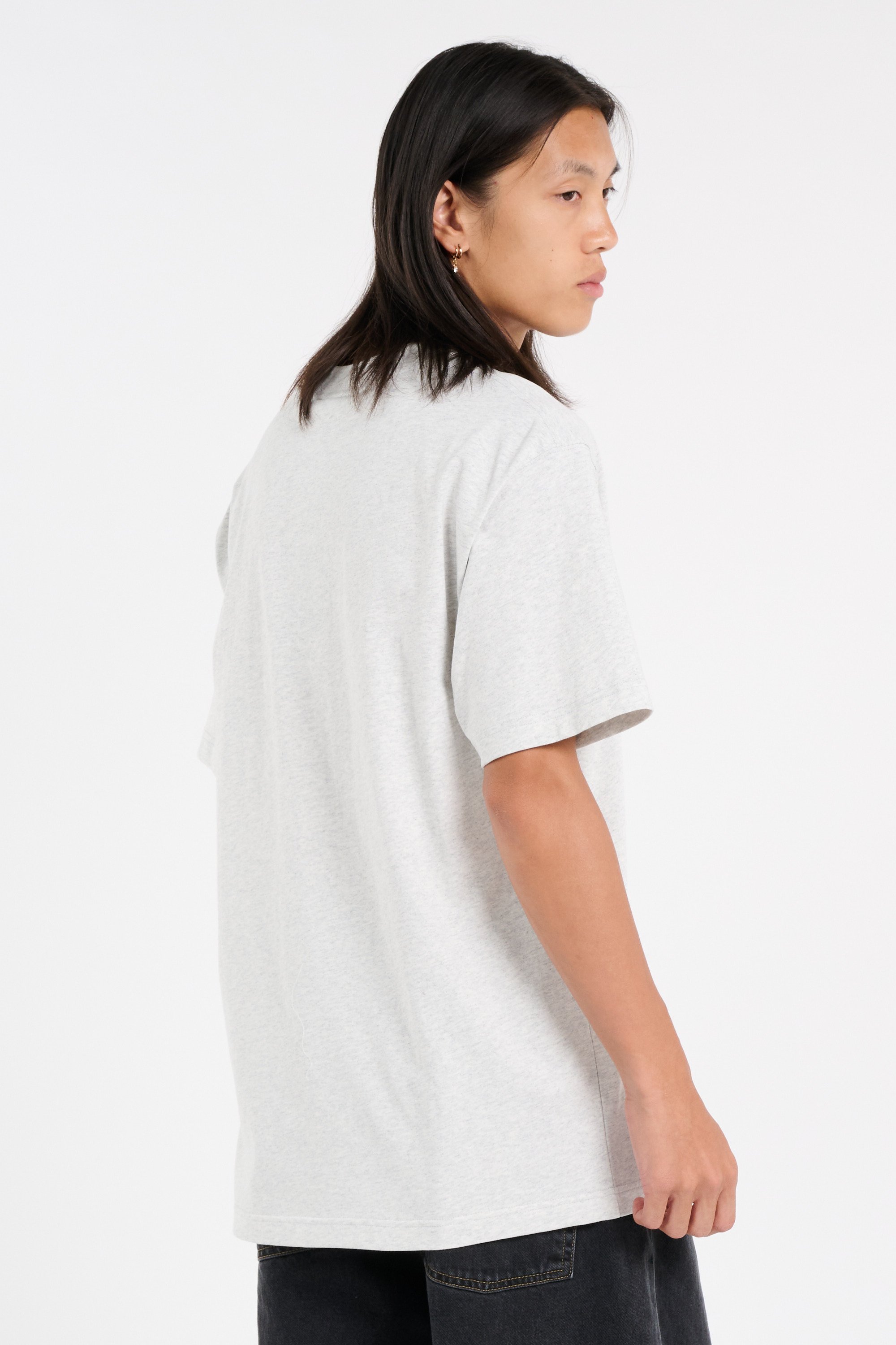 Regular-fit round-neck cotton T-shirt | Grey NEW BALANCE Men