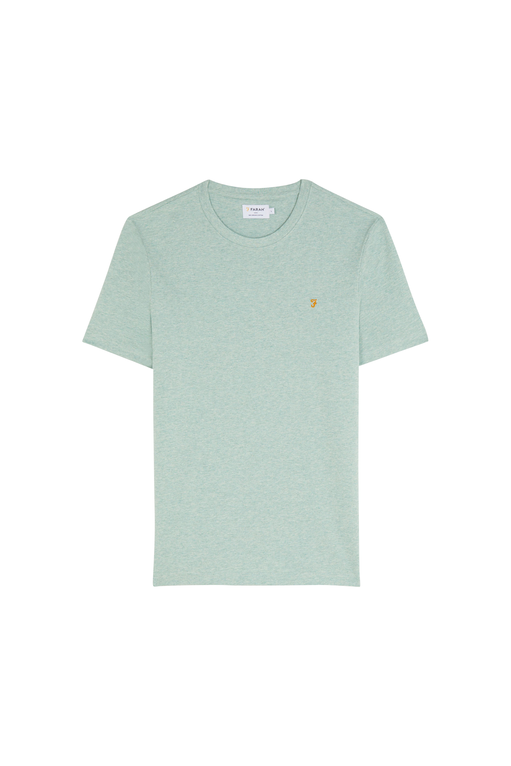 Regular-fit round-neck cotton T-shirt Green