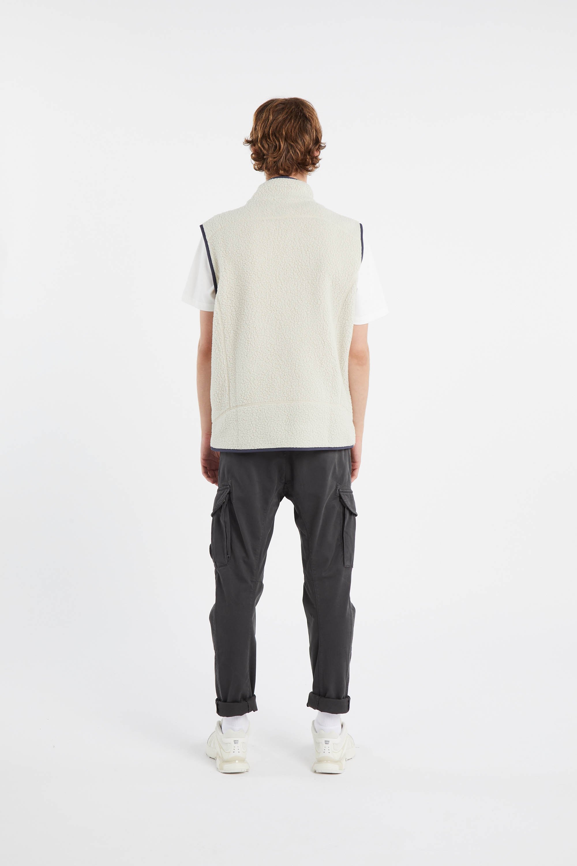 Sleeveless fleece Beige