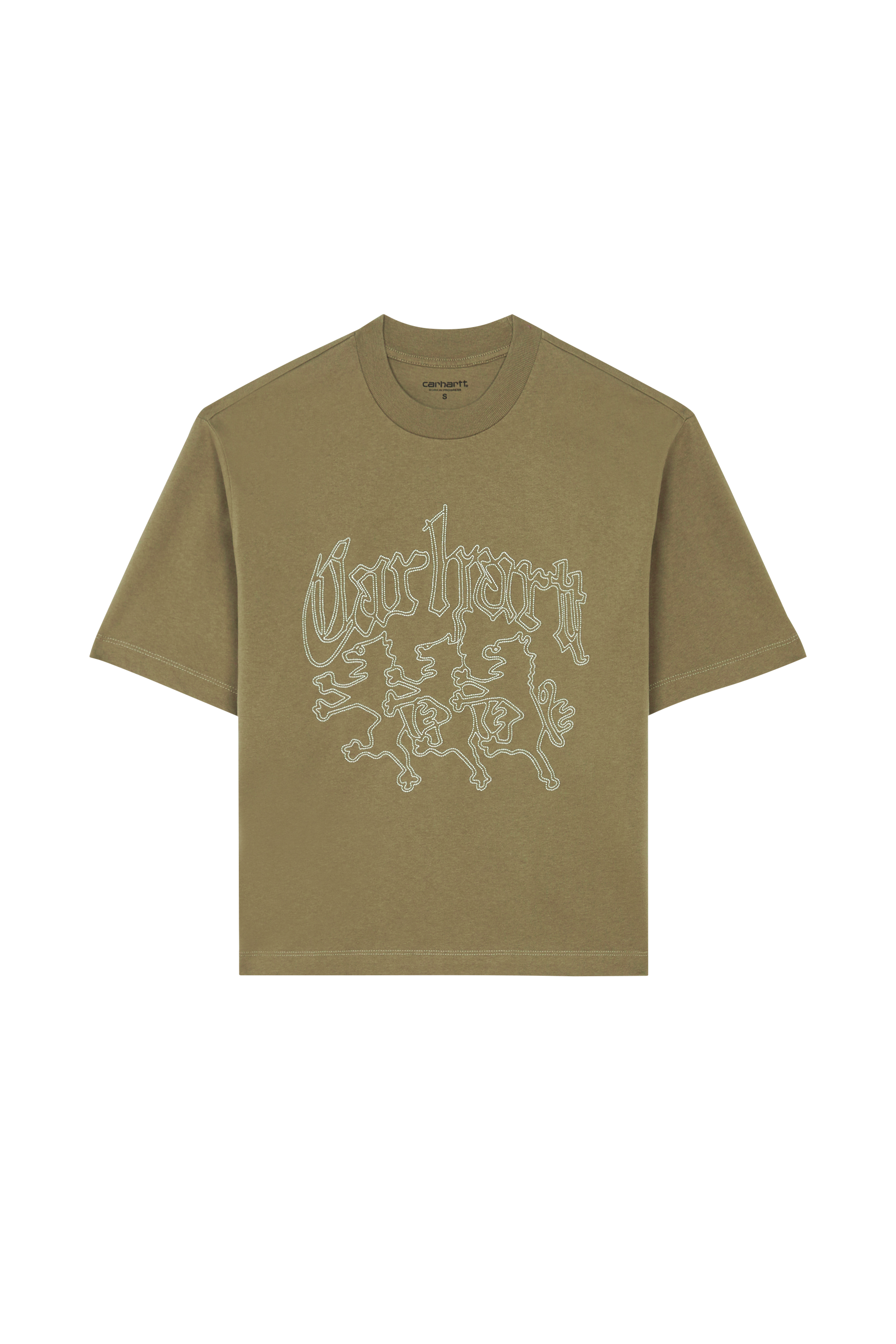 Regular-fit round-neck cotton T-shirt CARHARTT WIP Brown