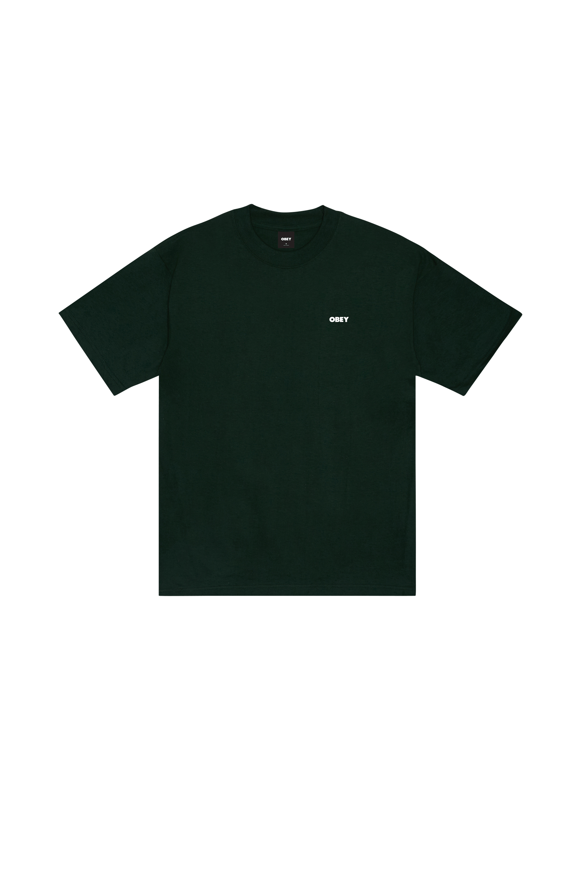 Regular-fit round-neck cotton T-shirt | Green OBEY Men