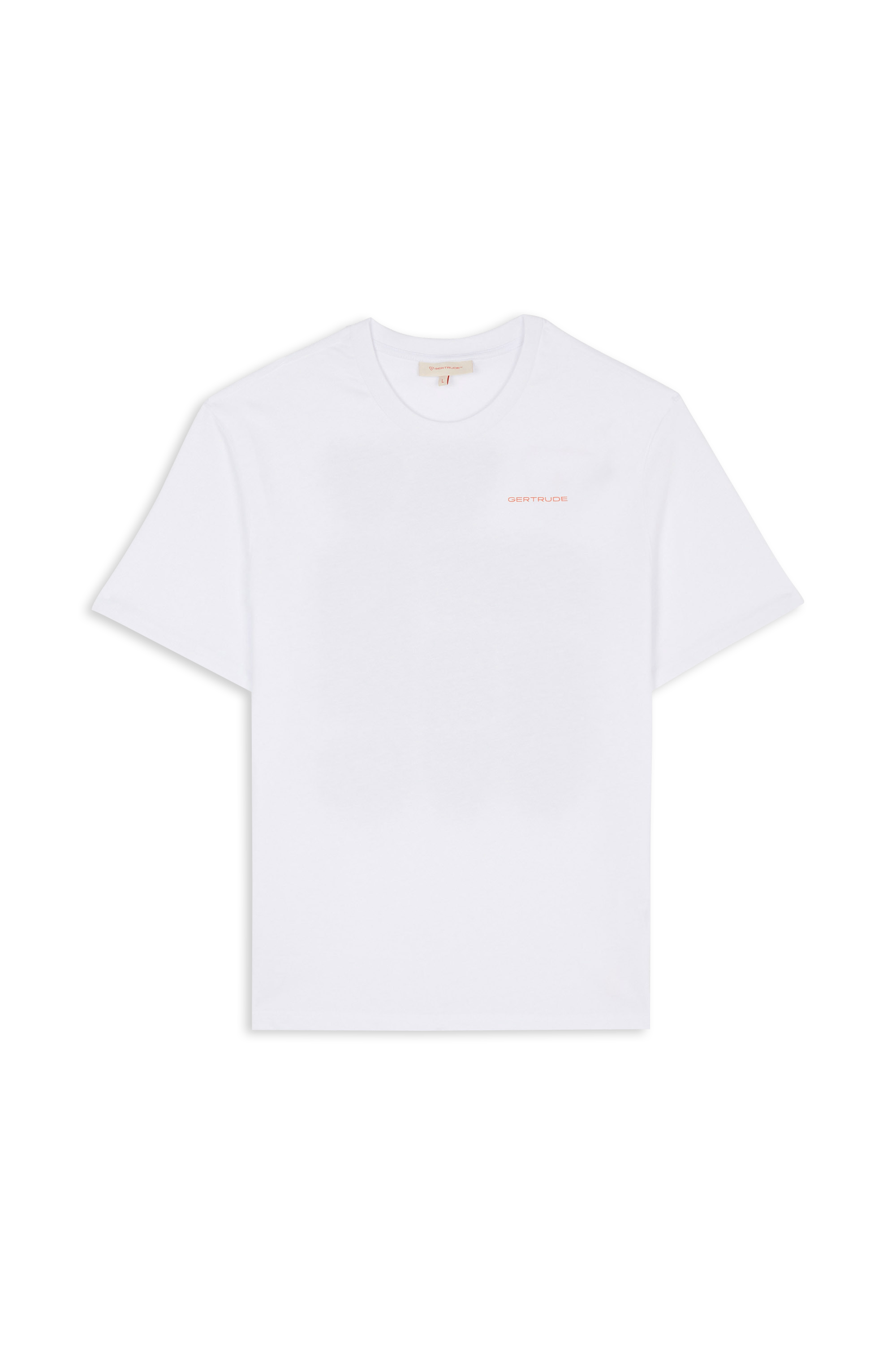 Regular-fit round-neck cotton T-shirt GERTRUDE White