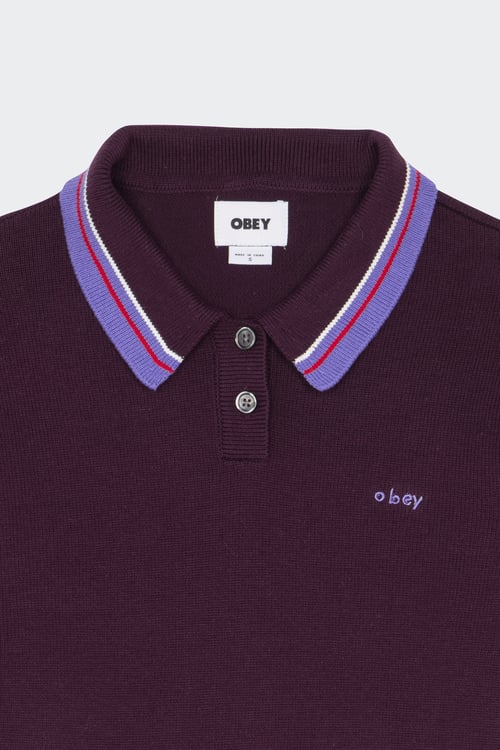 OBEY Polo Rouge