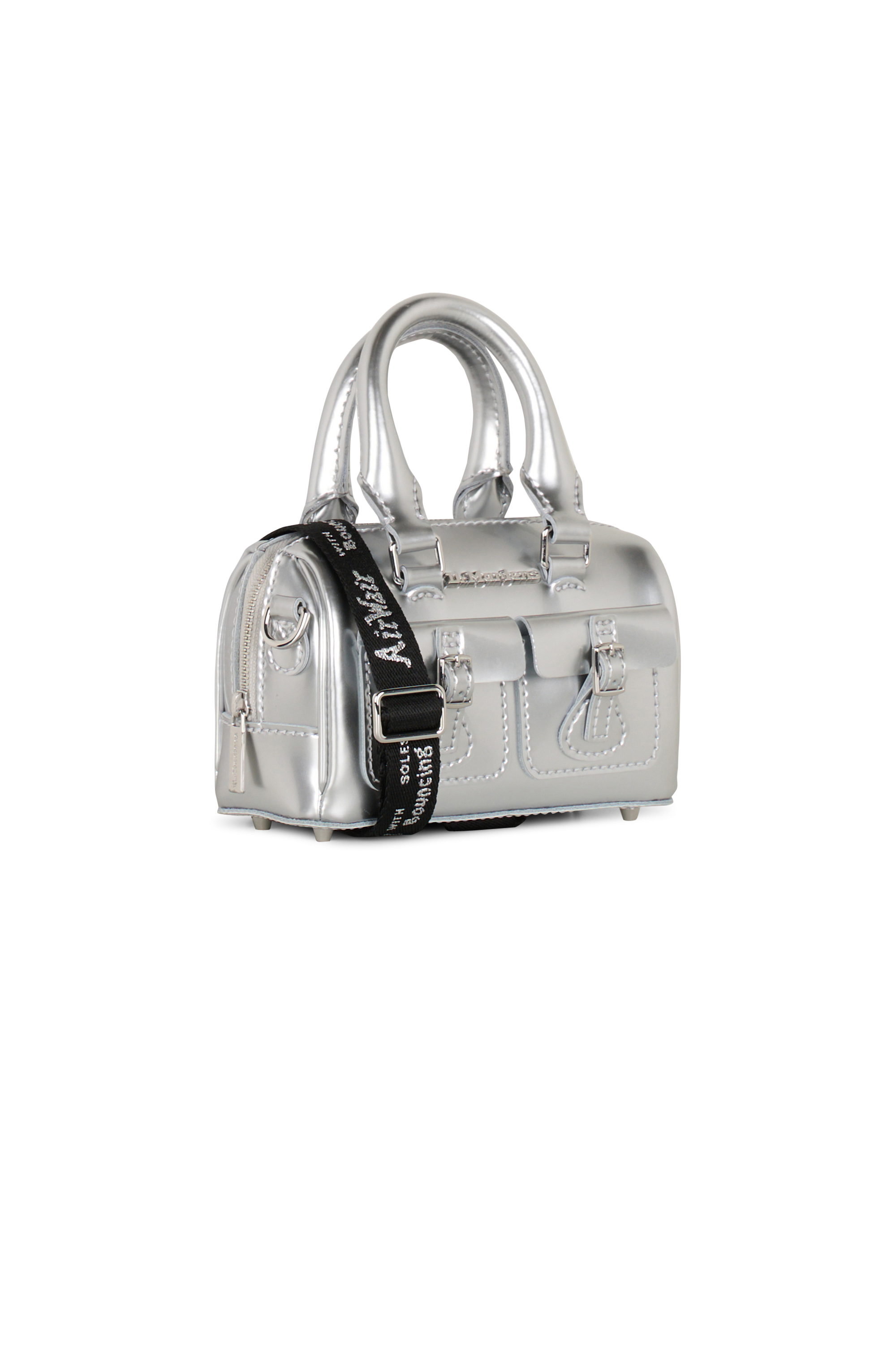 Sac bandoulière en cuir Gris