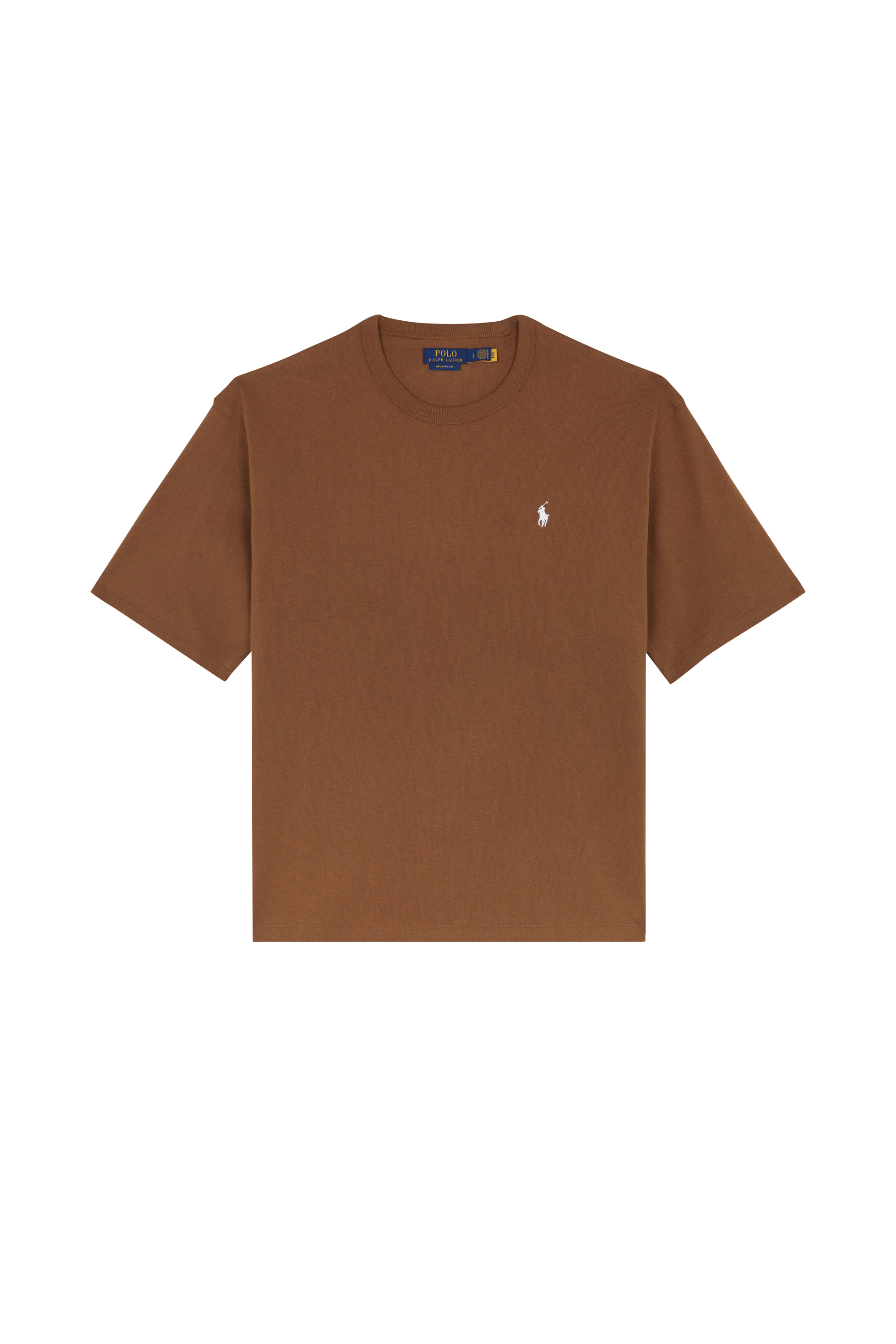 Regular-fit round-neck cotton T-shirt POLO RALPH LAUREN Brown