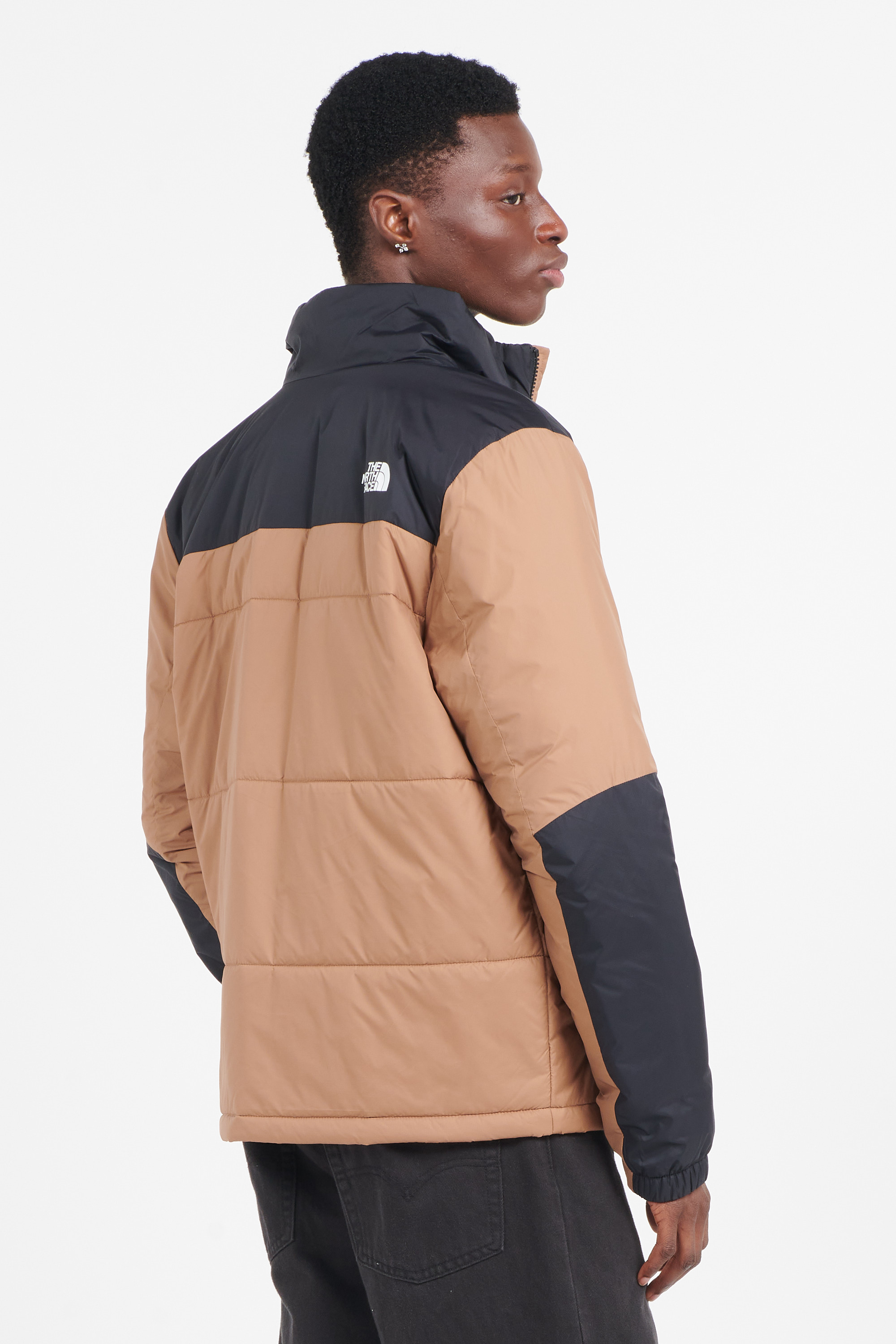Lightweight quilted padded jacket with high neck Multicolored