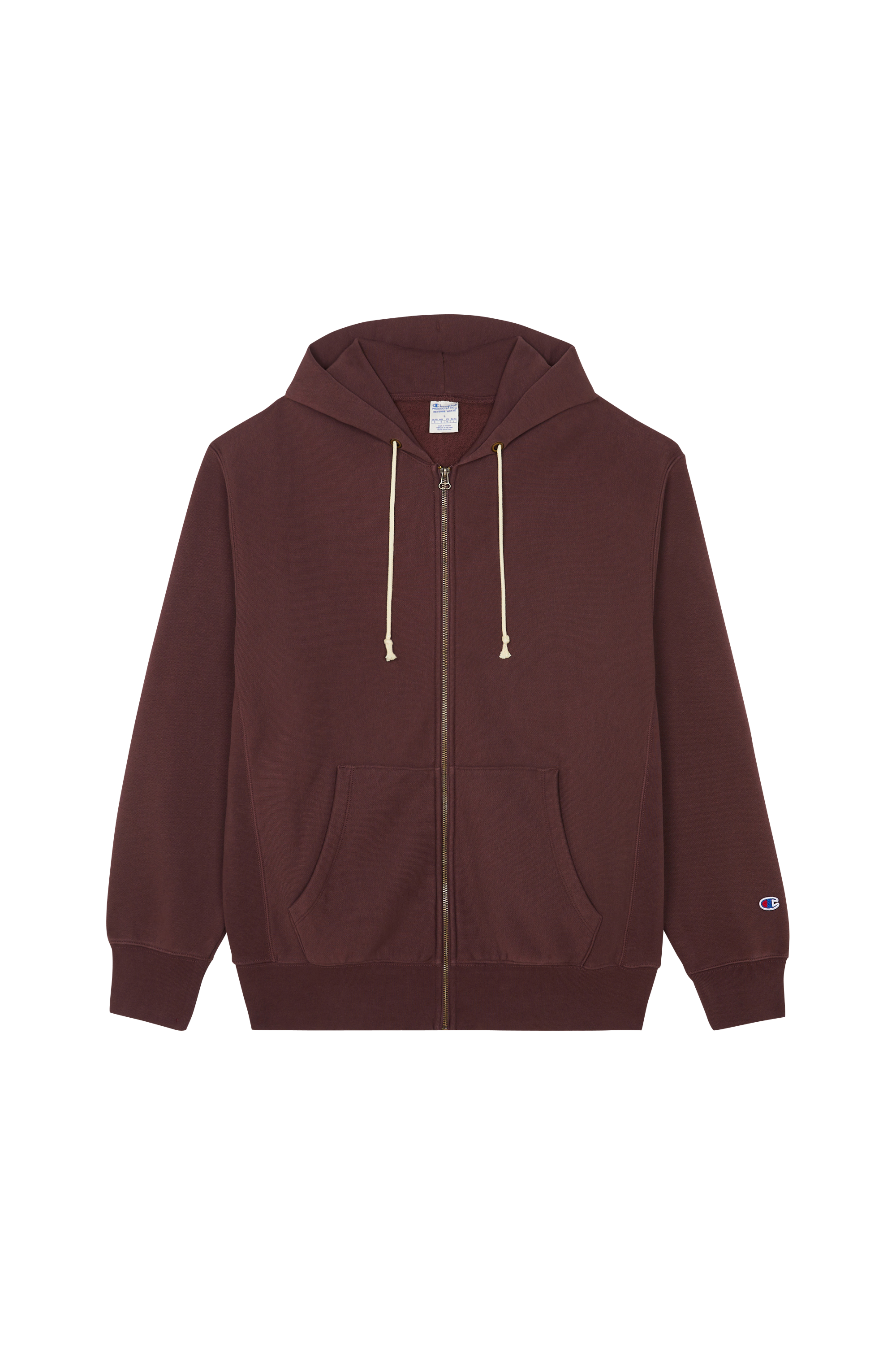 Hoodie zippé Marron